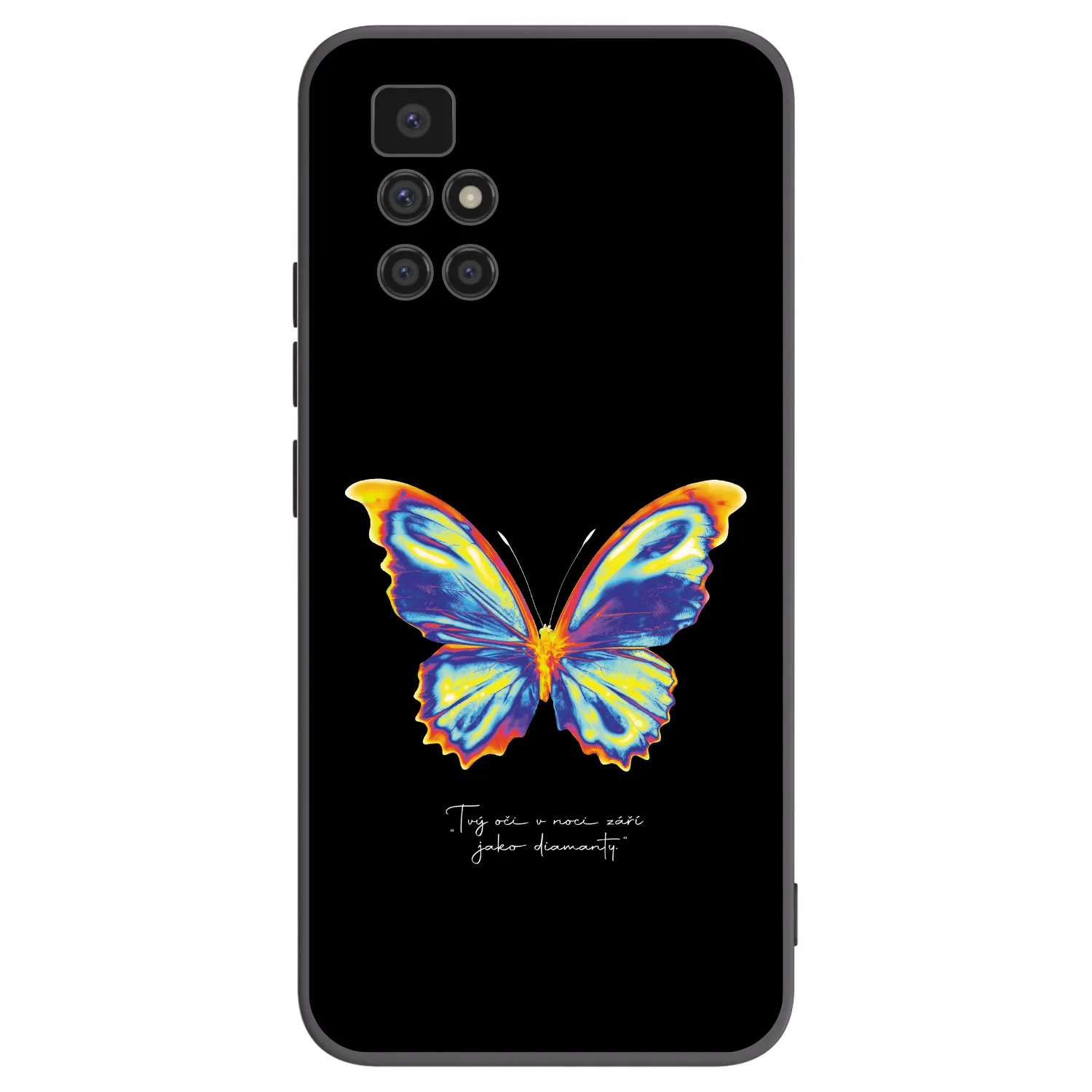 Picasee silikonski črni ovitek za Xiaomi Redmi 10 (2022) - Diamanty Black