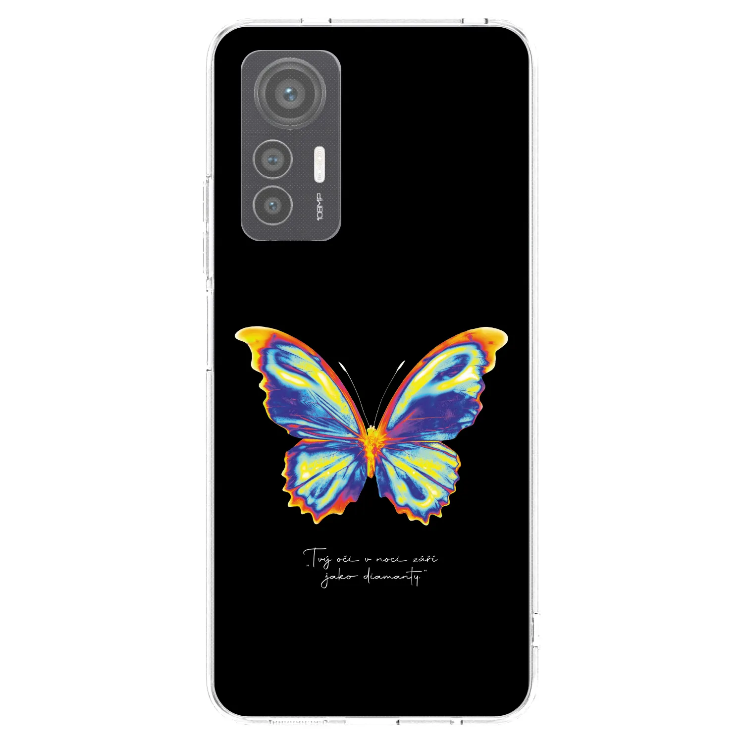 Picasee silikonski prozorni ovitek za Xiaomi 12 Lite - Diamanty Black