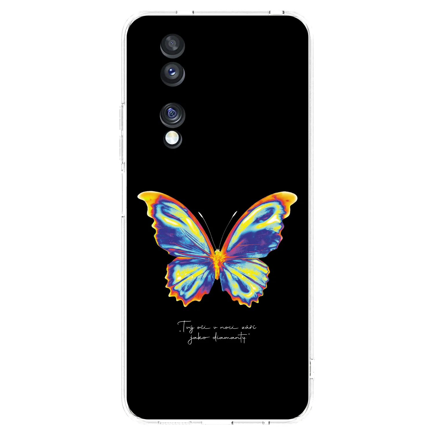Picasee silikonski prozorni ovitek za Honor 70 - Diamanty Black