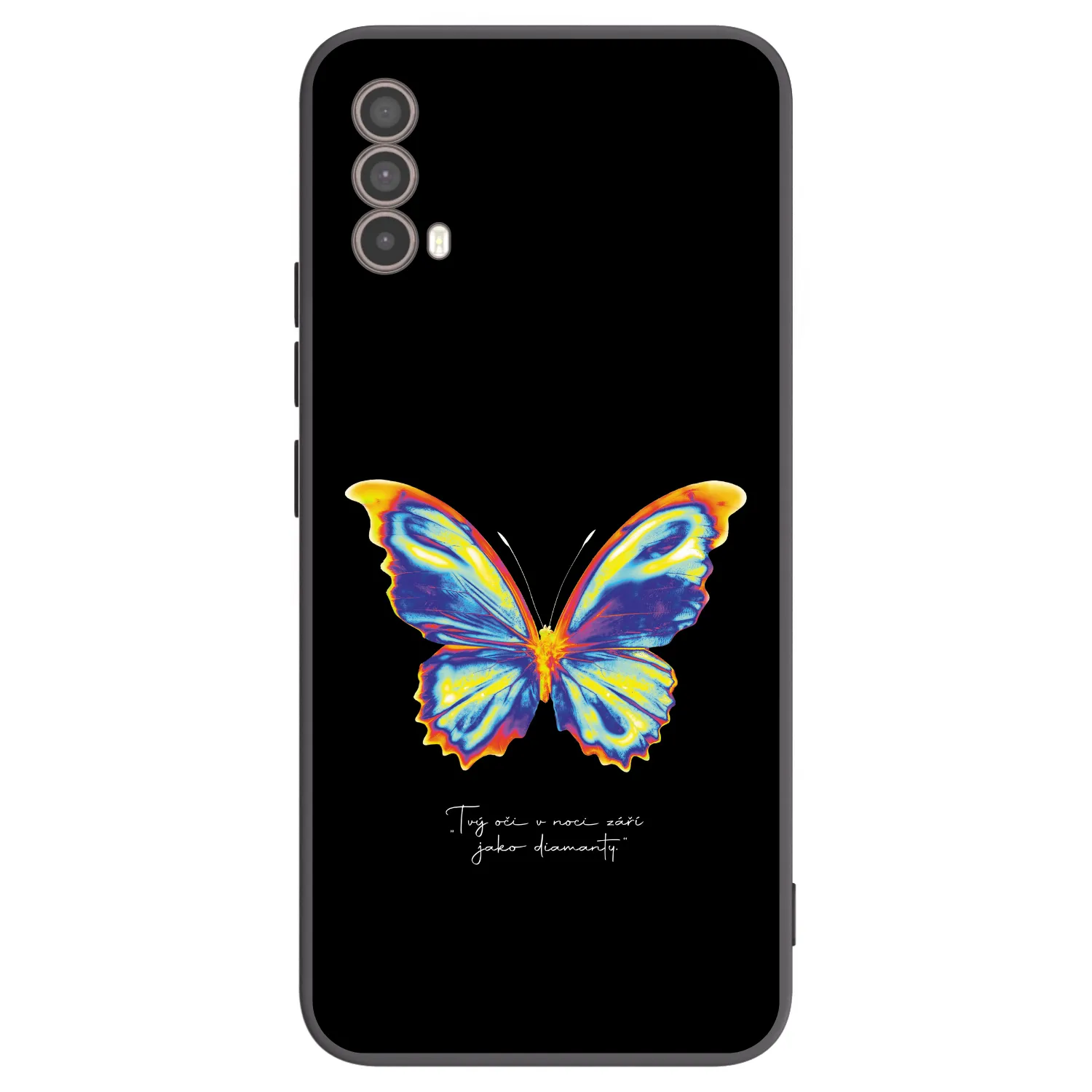 Picasee silikonski črni ovitek za Motorola Moto E40 - Diamanty Black