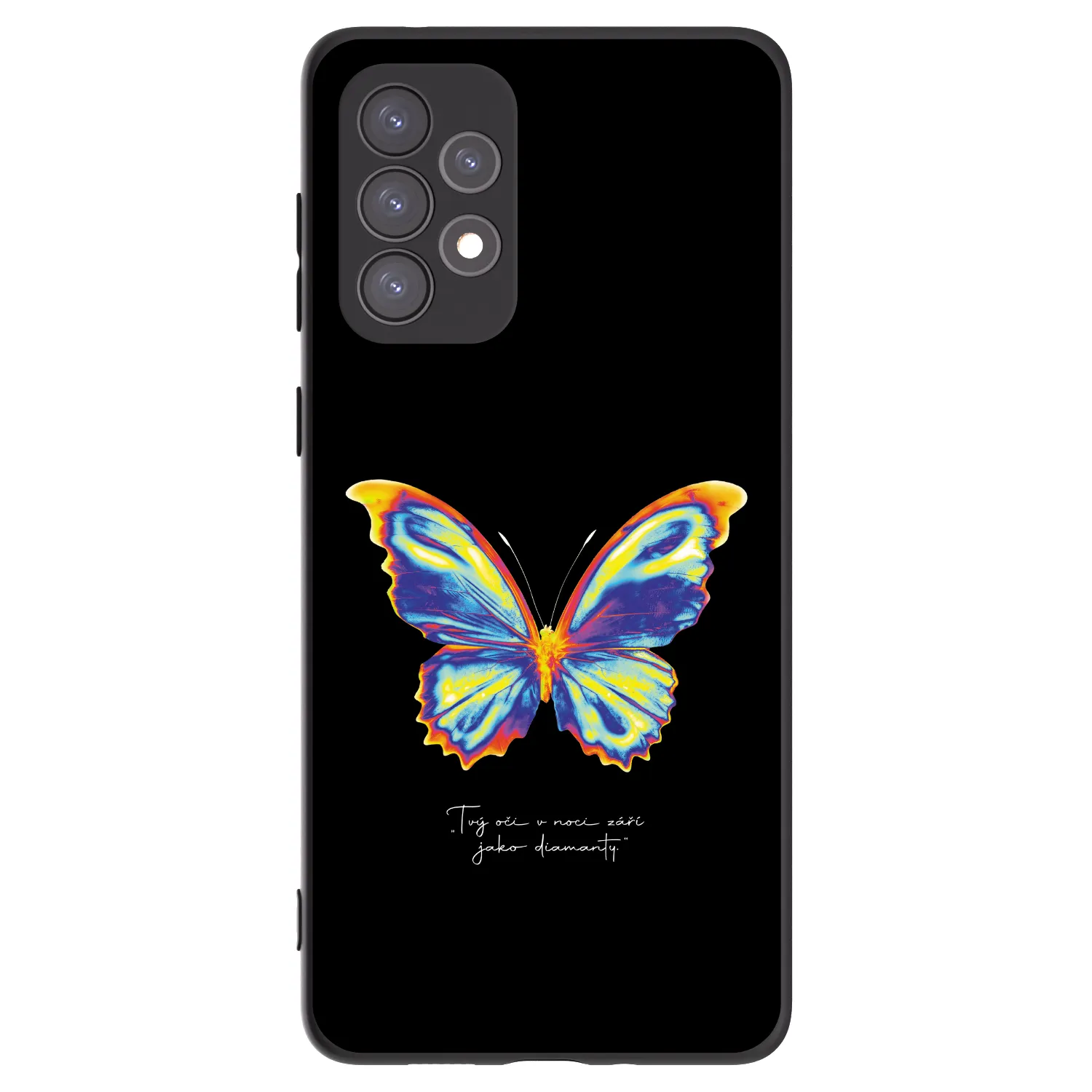 Picasee silikonski črni ovitek za Samsung Galaxy A73 5G - Diamanty Black
