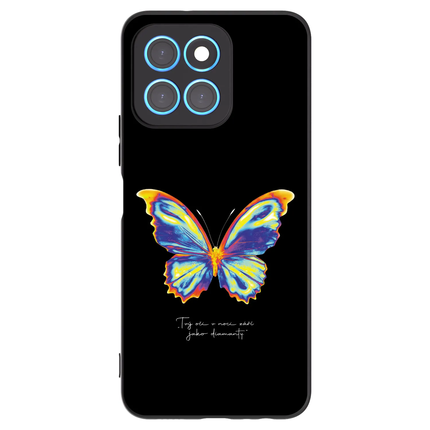 Picasee silikonski črni ovitek za Honor X6 - Diamanty Black