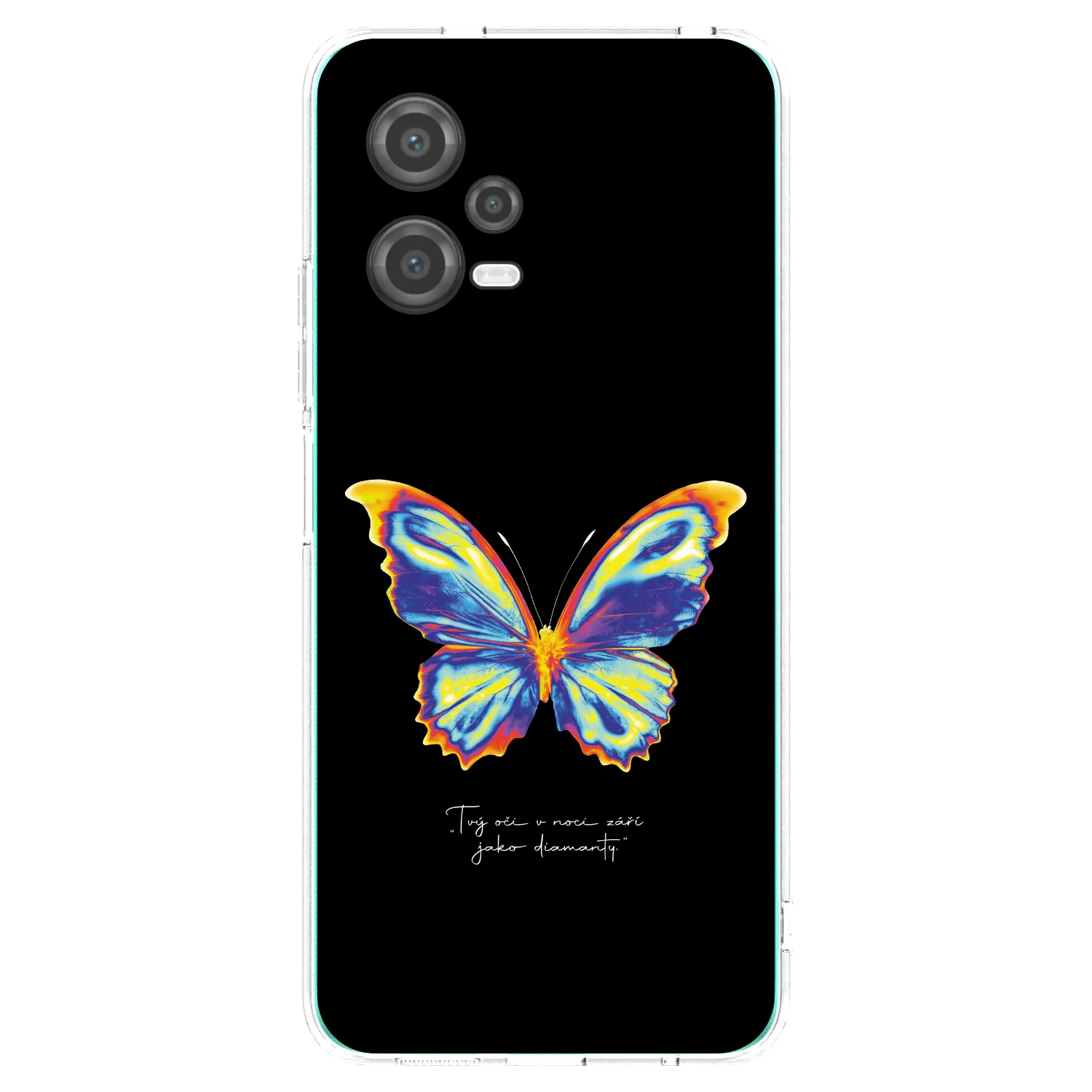 Picasee silikonski prozorni ovitek za Xiaomi Poco X5 - Diamanty Black