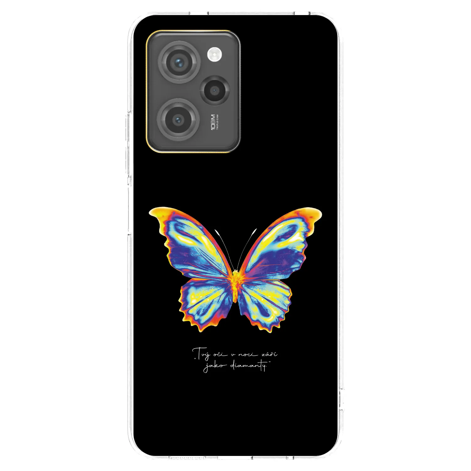 Picasee silikonski črni ovitek za Xiaomi Poco X5 Pro - Diamanty Black