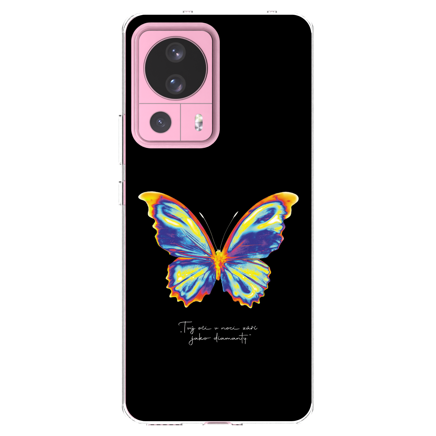Picasee silikonski prozorni ovitek za Xiaomi 13 Lite - Diamanty Black