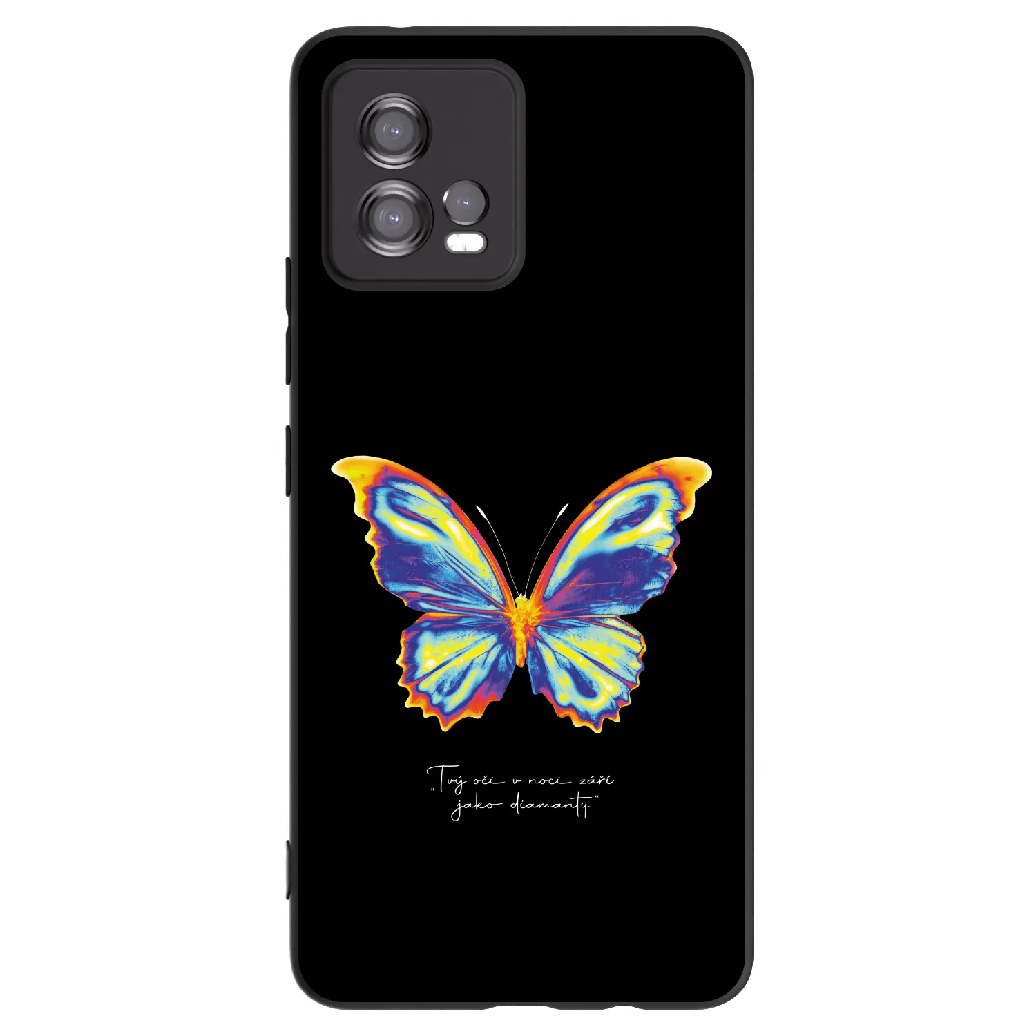 Picasee silikonski črni ovitek za Motorola Moto G72 - Diamanty Black