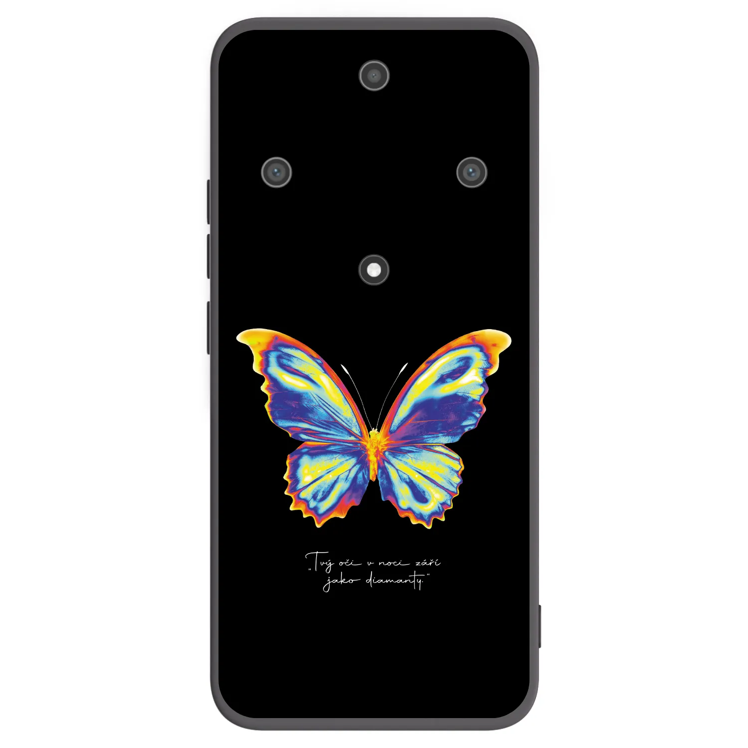 Picasee silikonski črni ovitek za Honor Magic5 Lite 5G - Diamanty Black