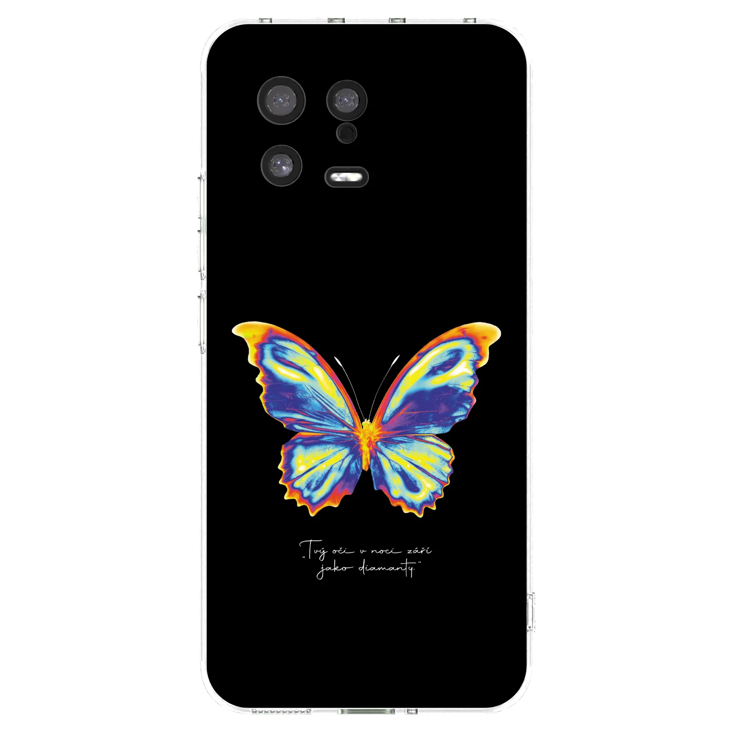 Picasee silikonski prozorni ovitek za Xiaomi 13 - Diamanty Black