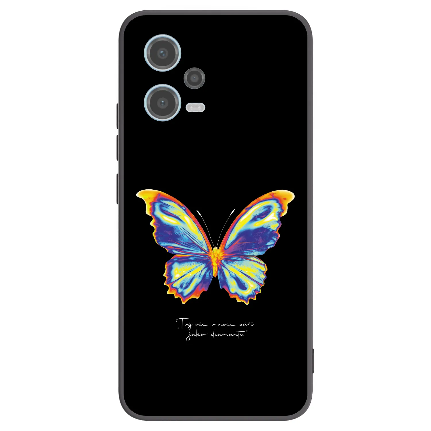 Picasee silikonski črni ovitek za Xiaomi Redmi Note 12 5G - Diamanty Black