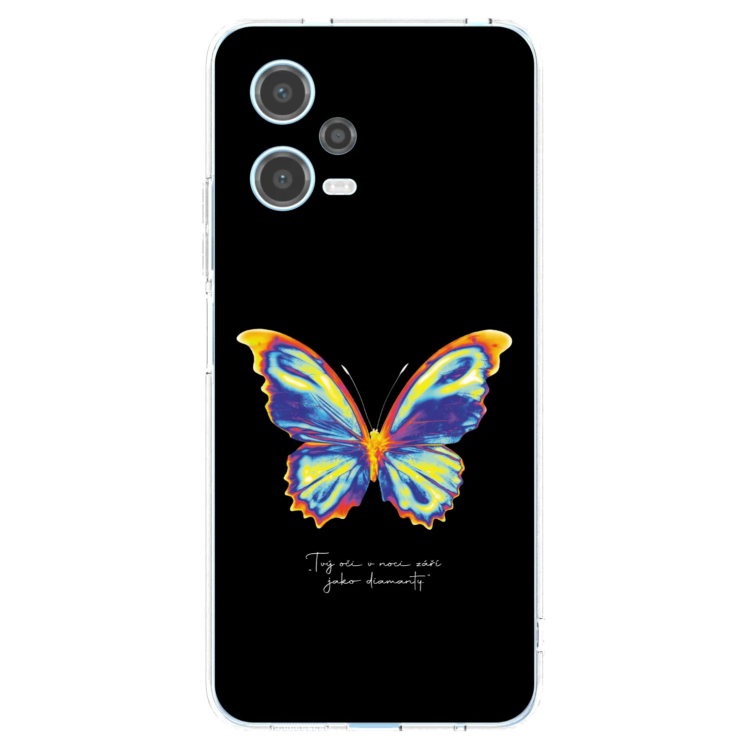 Picasee silikonski prozorni ovitek za Xiaomi Redmi Note 12 5G - Diamanty Black