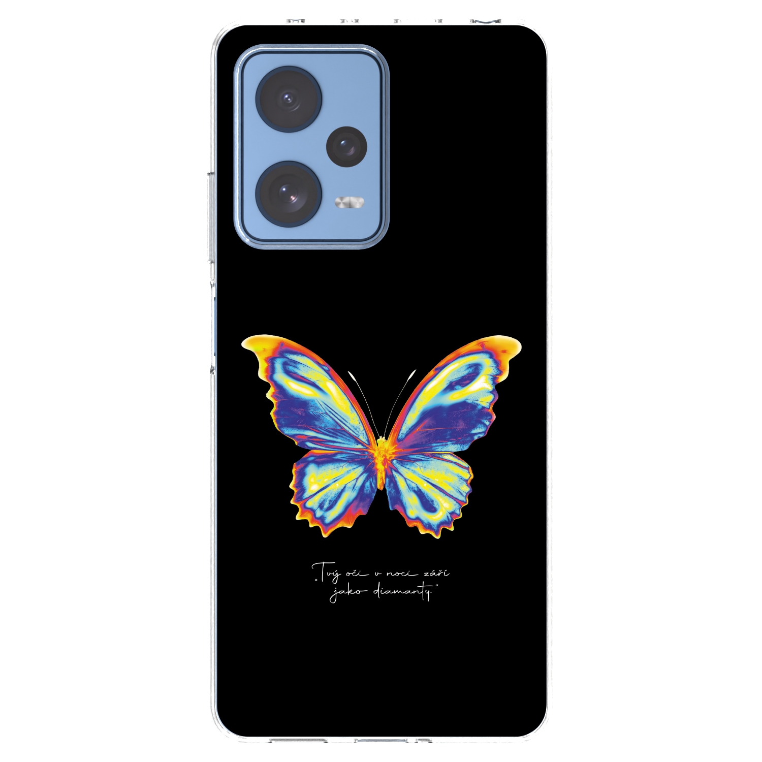 Picasee silikonski prozorni ovitek za Xiaomi Redmi Note 12 Pro 5G - Diamanty Black