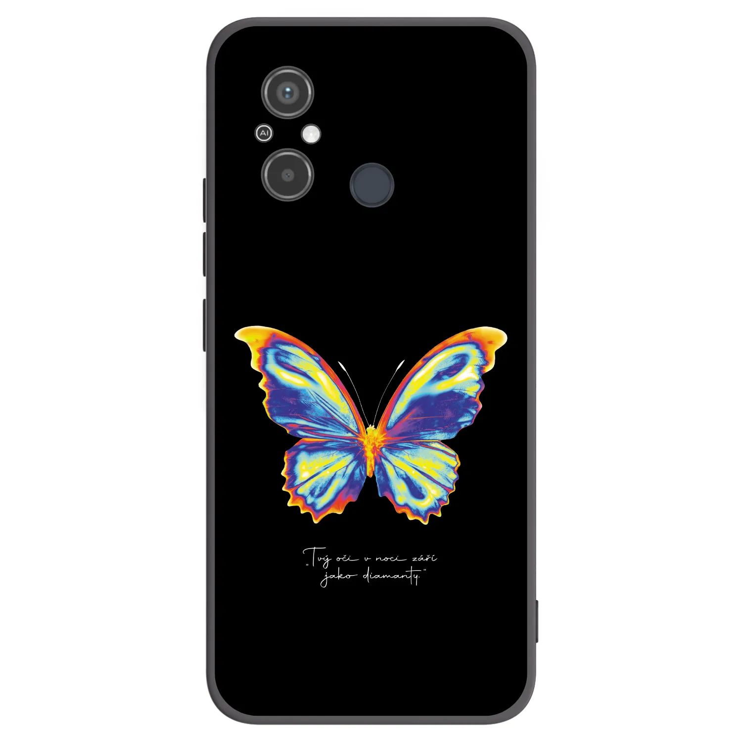 Picasee silikonski črni ovitek za Xiaomi Redmi 12C - Diamanty Black