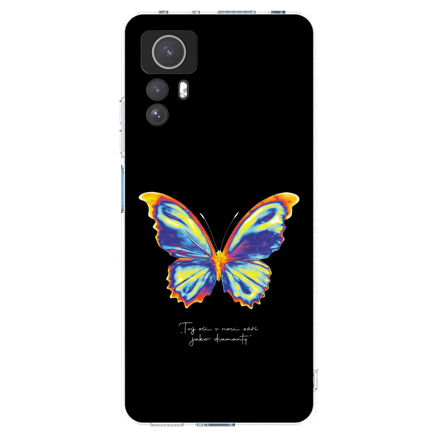 Picasee silikonski prozorni ovitek za Xiaomi Redmi Note 12S - Diamanty Black