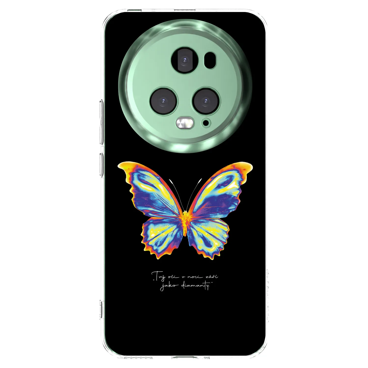 Picasee silikonski prozorni ovitek za Honor Magic5 Pro - Diamanty Black