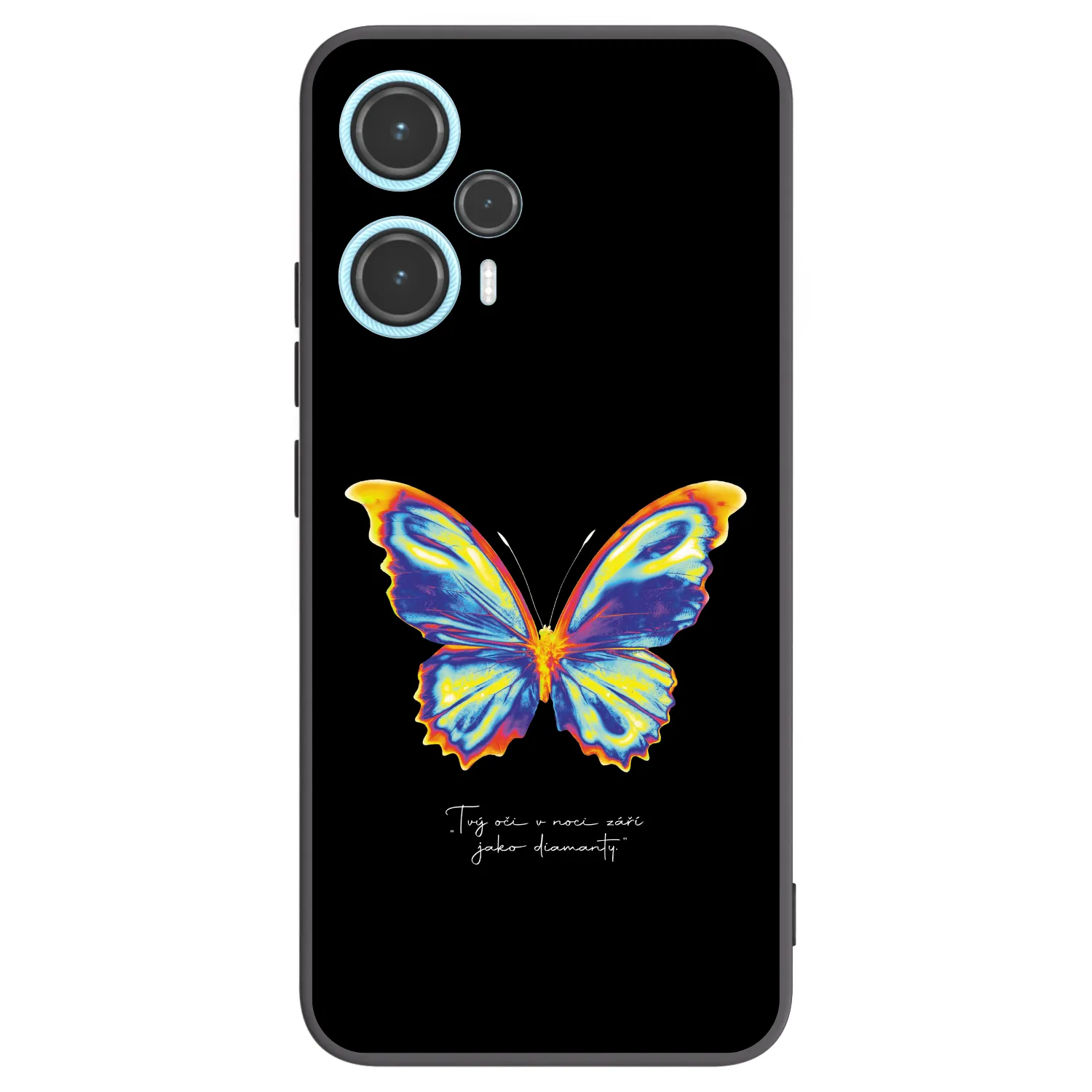 Picasee silikonski črni ovitek za Xiaomi Poco F5 - Diamanty Black