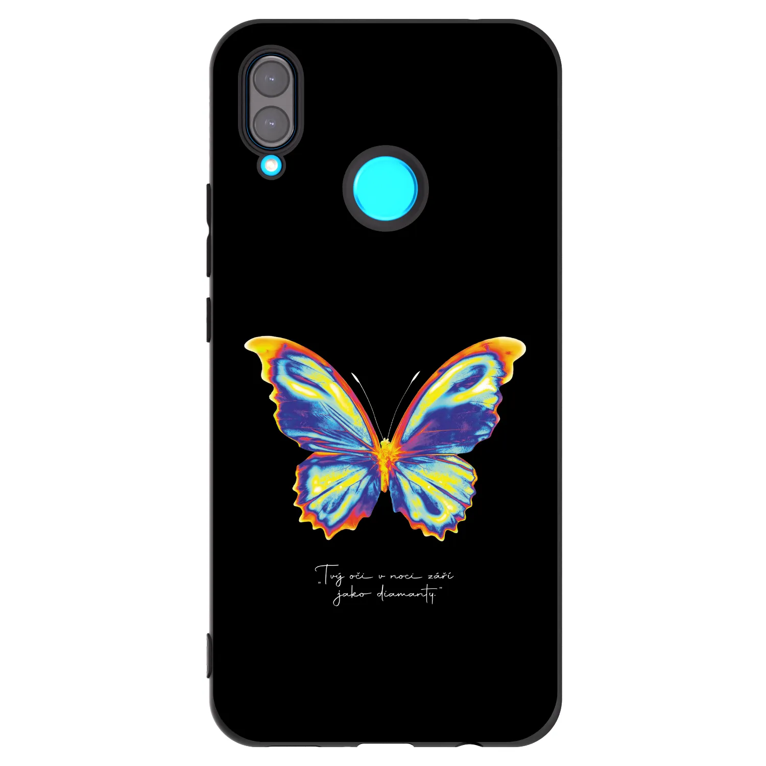 Picasee silikonski črni ovitek za Huawei Nova 3i - Diamanty Black