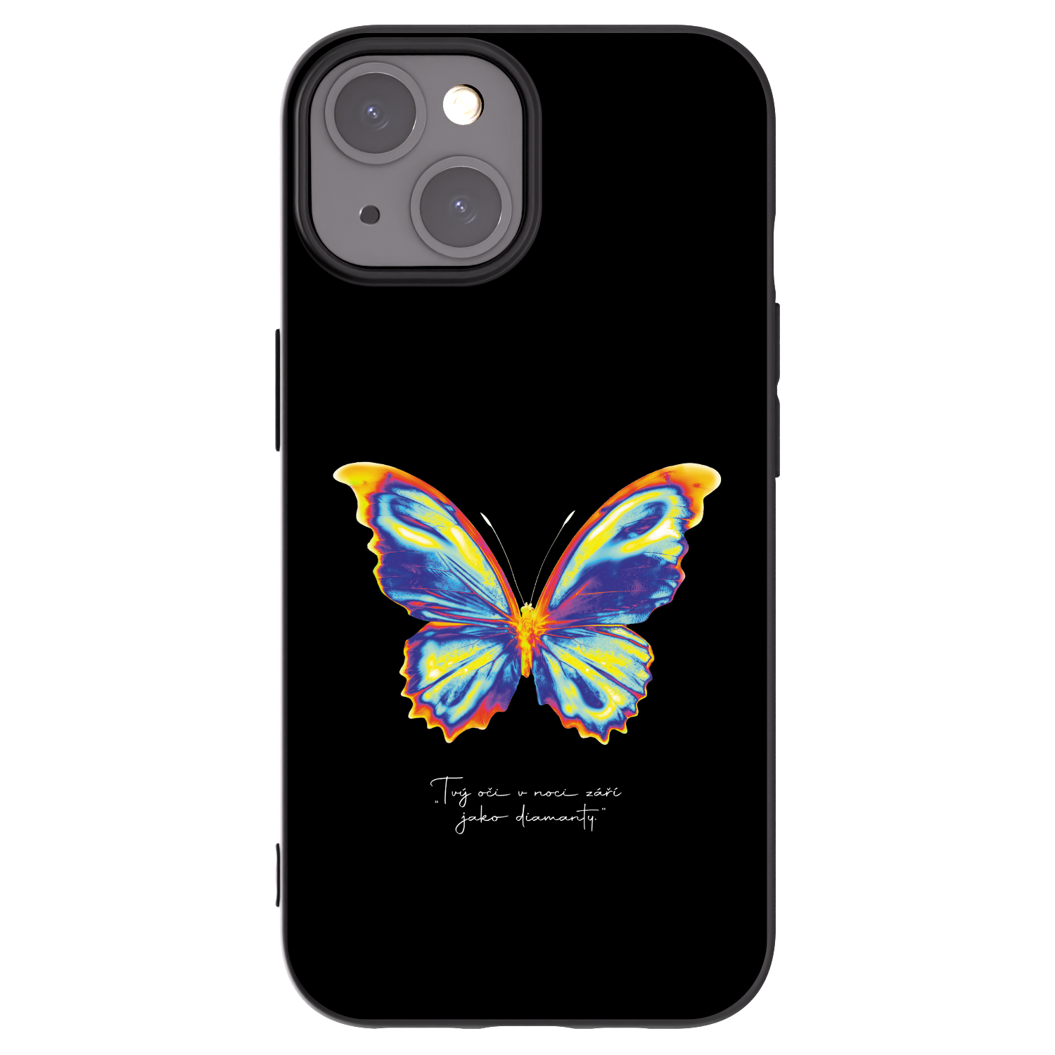 Picasee silikonski črni ovitek za Apple iPhone 15 - Diamanty Black