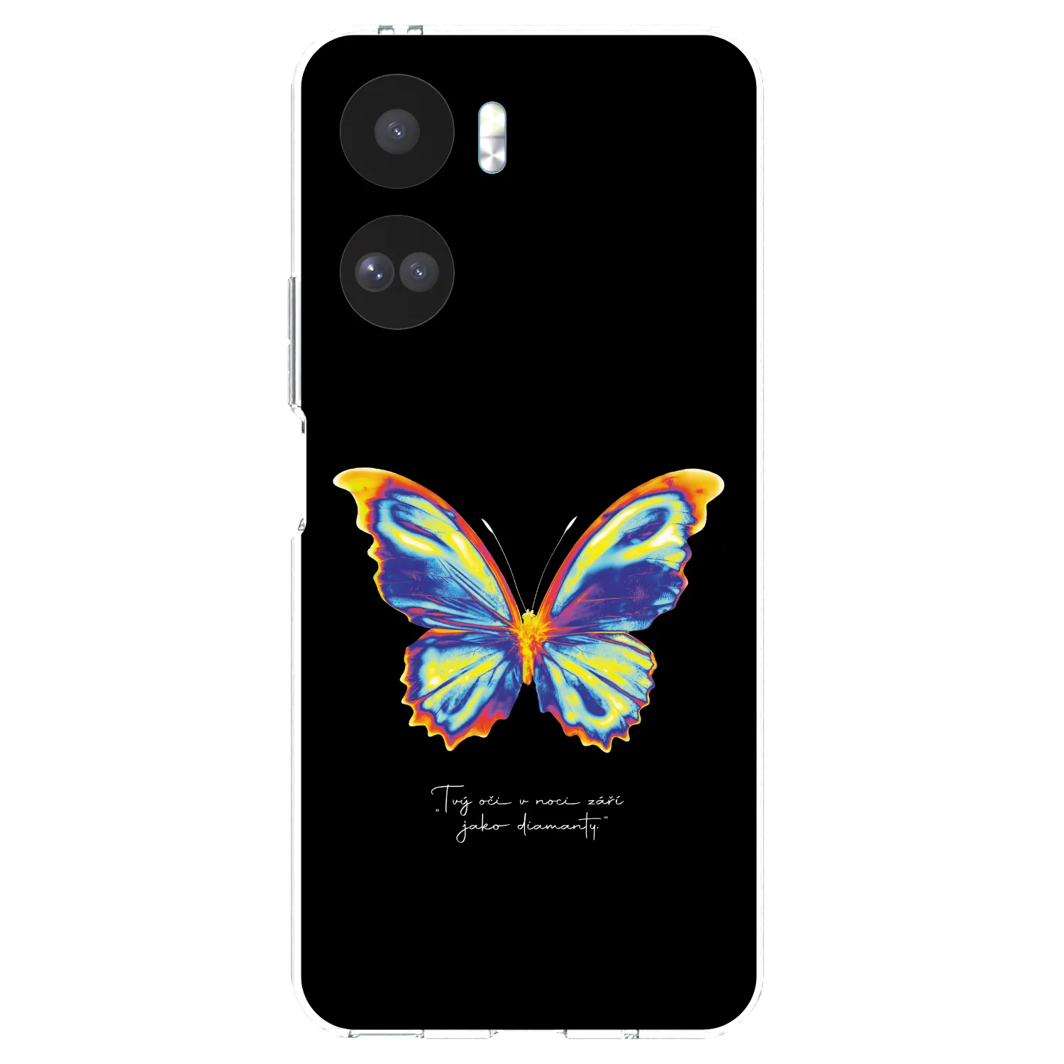 Picasee silikonski prozorni ovitek za Honor 90 Lite 5G - Diamanty Black