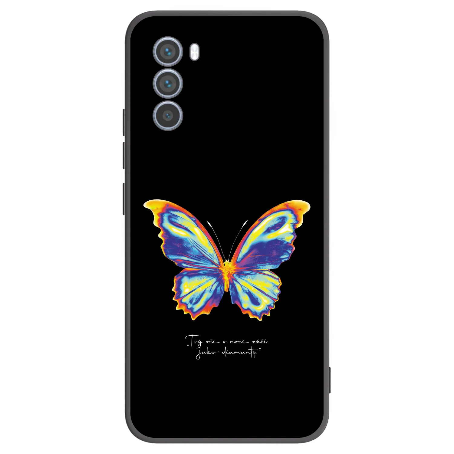 Picasee silikonski črni ovitek za Motorola Moto G62 - Diamanty Black