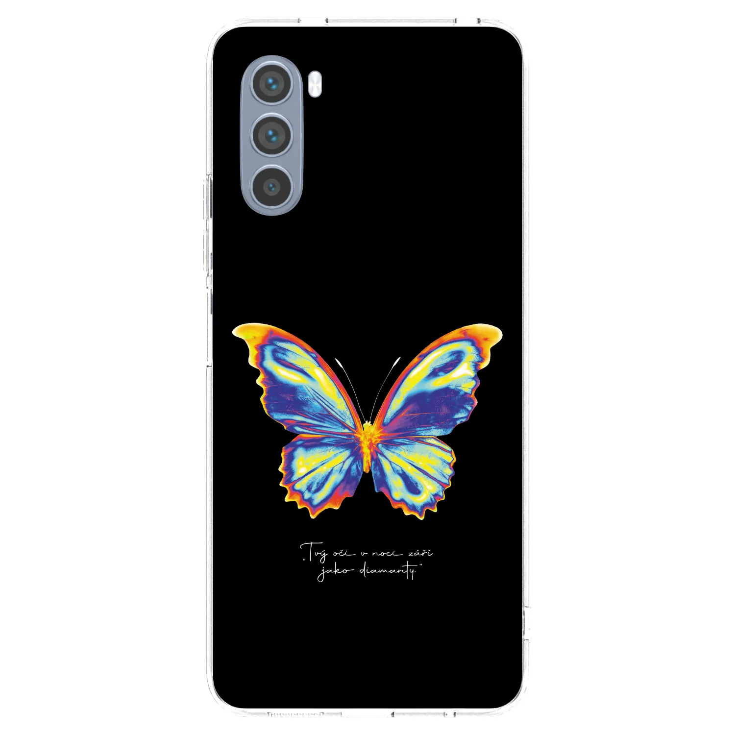 Picasee silikonski prozorni ovitek za Motorola Moto G62 - Diamanty Black