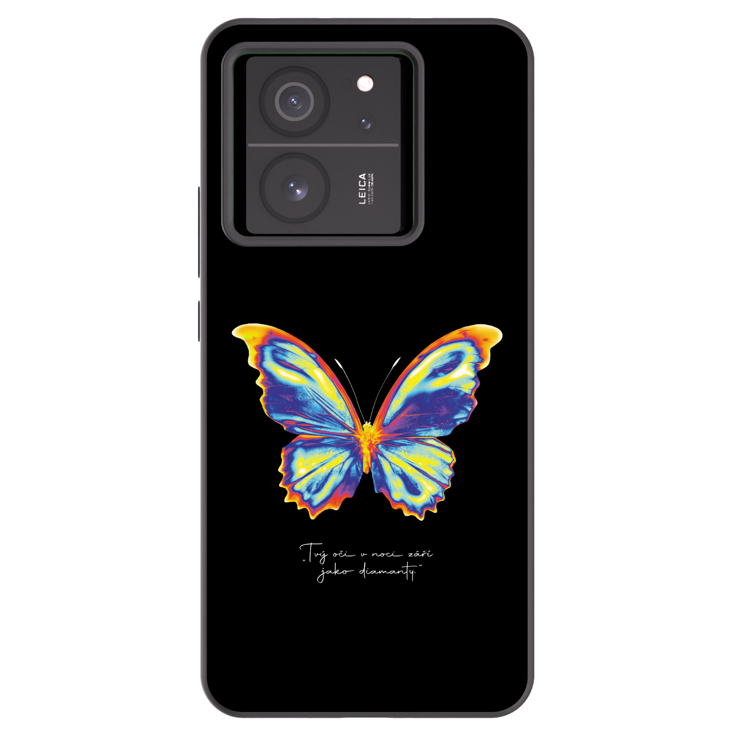 Picasee silikonski črni ovitek za Xiaomi 13T - Diamanty Black