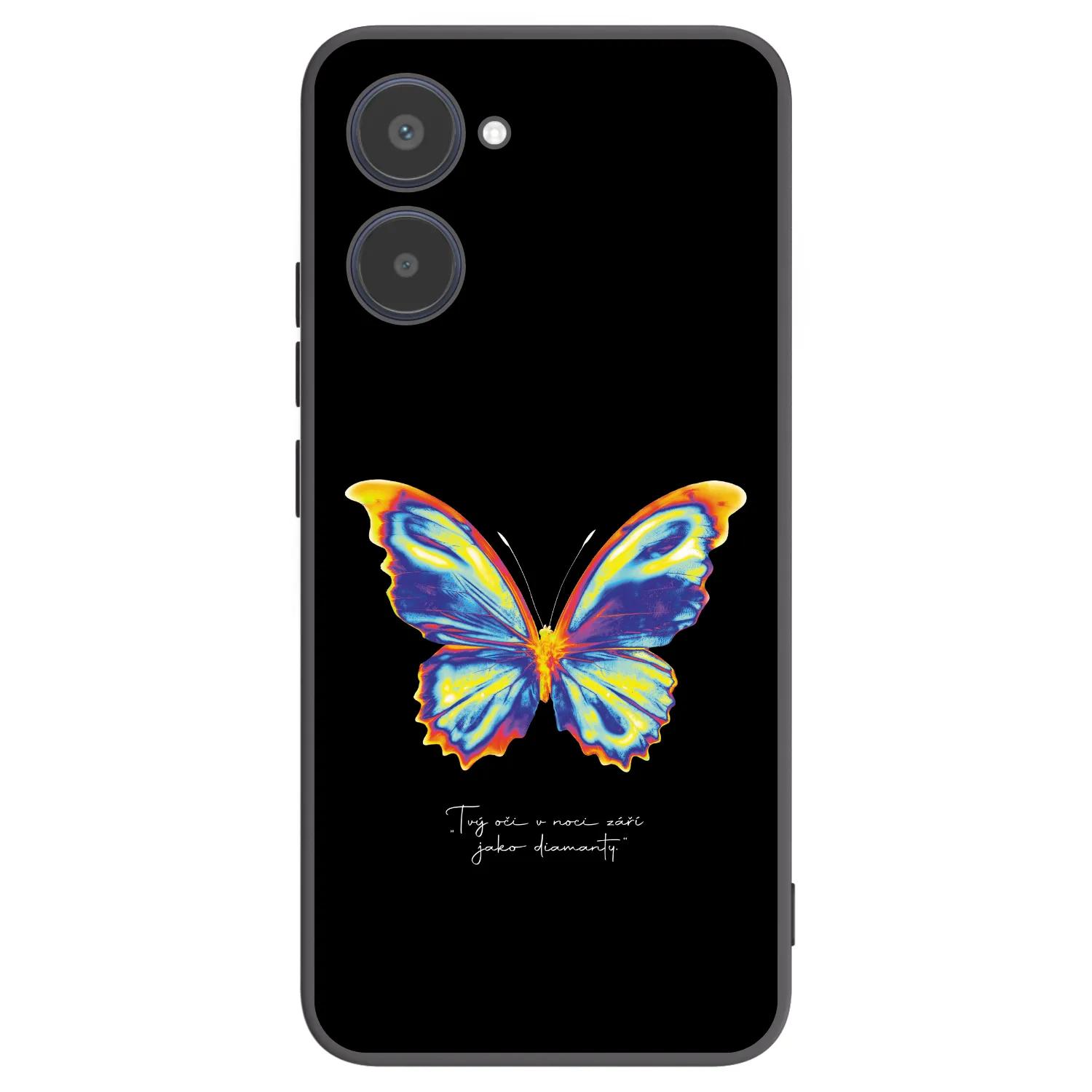 Picasee silikonski črni ovitek za Realme 10 4G - Diamanty Black
