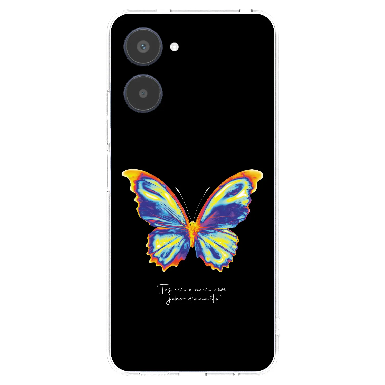 Picasee silikonski prozorni ovitek za Realme 10 4G - Diamanty Black