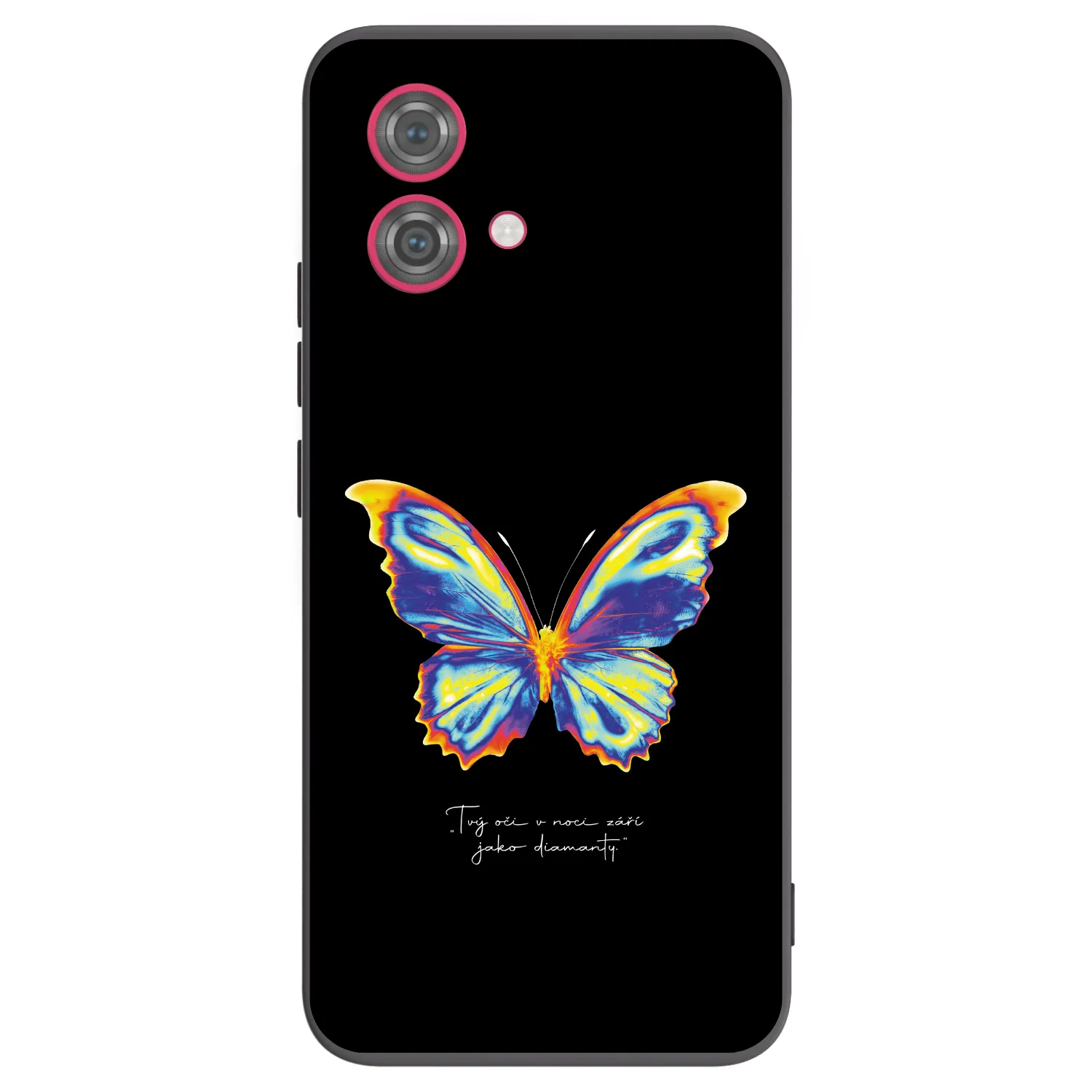 Picasee silikonski črni ovitek za Motorola Moto G84 5G - Diamanty Black