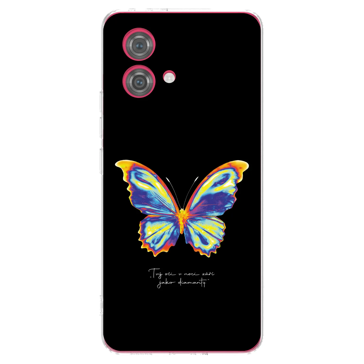 Picasee silikonski prozorni ovitek za Motorola Moto G84 5G - Diamanty Black