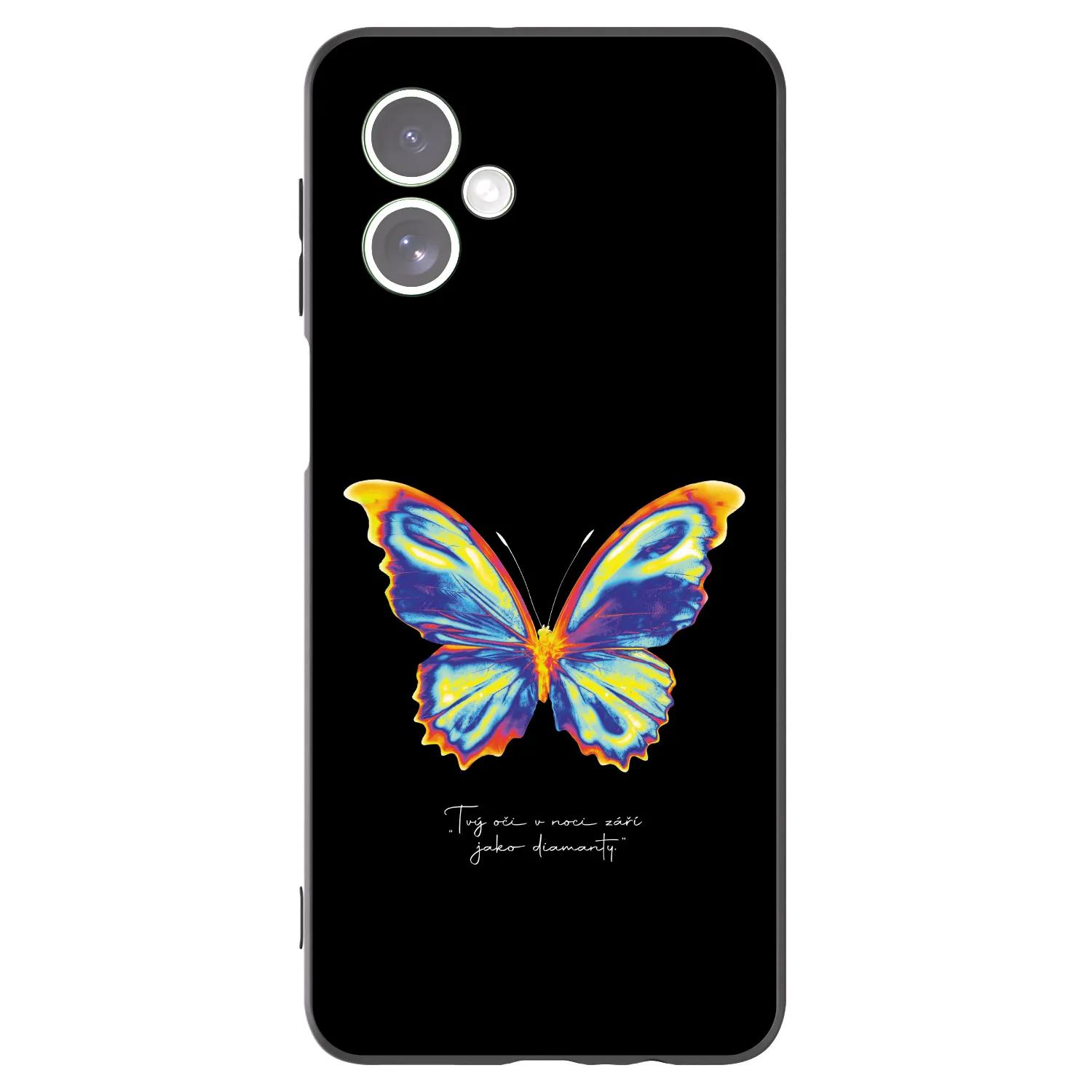 Picasee silikonski črni ovitek za Motorola Moto G54 5G - Diamanty Black