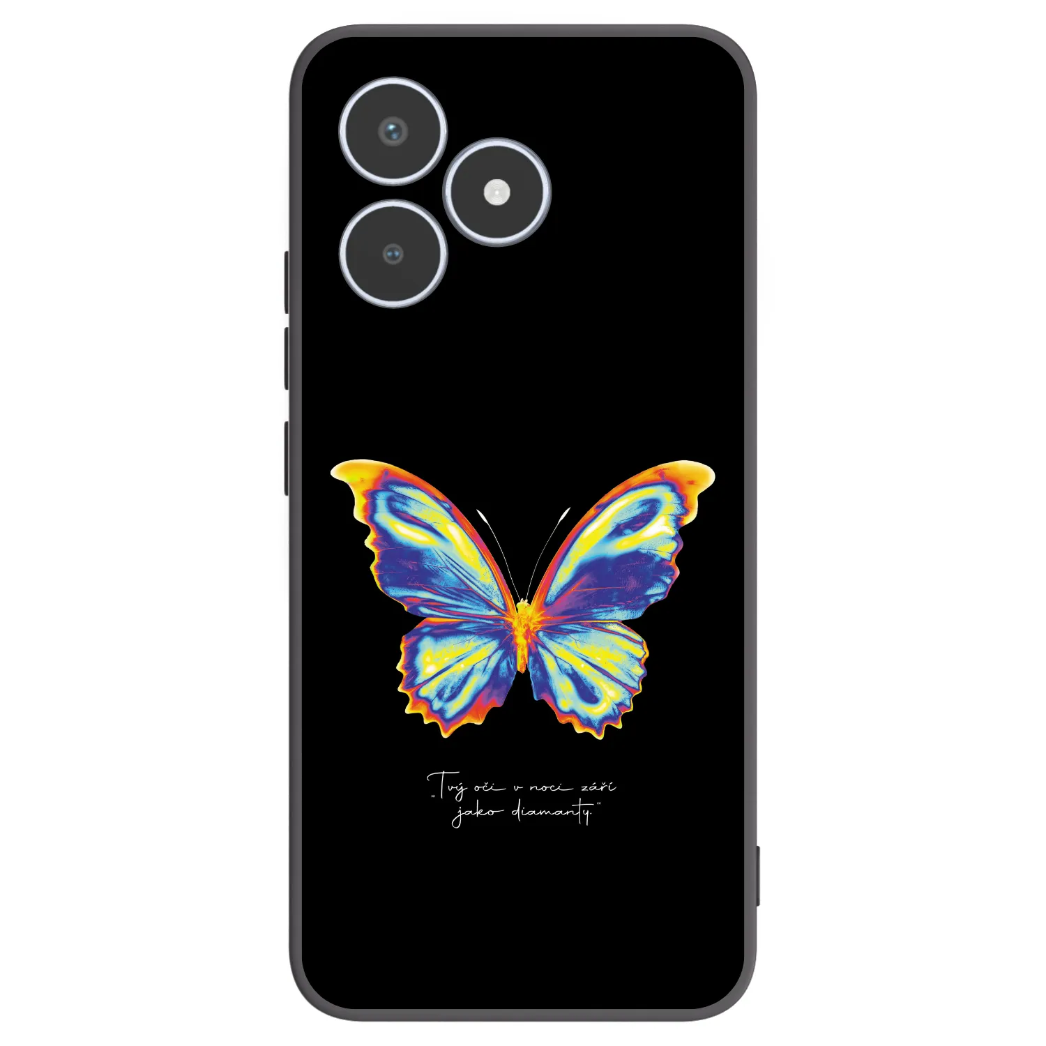 Picasee silikonski črni ovitek za Realme C53 - Diamanty Black