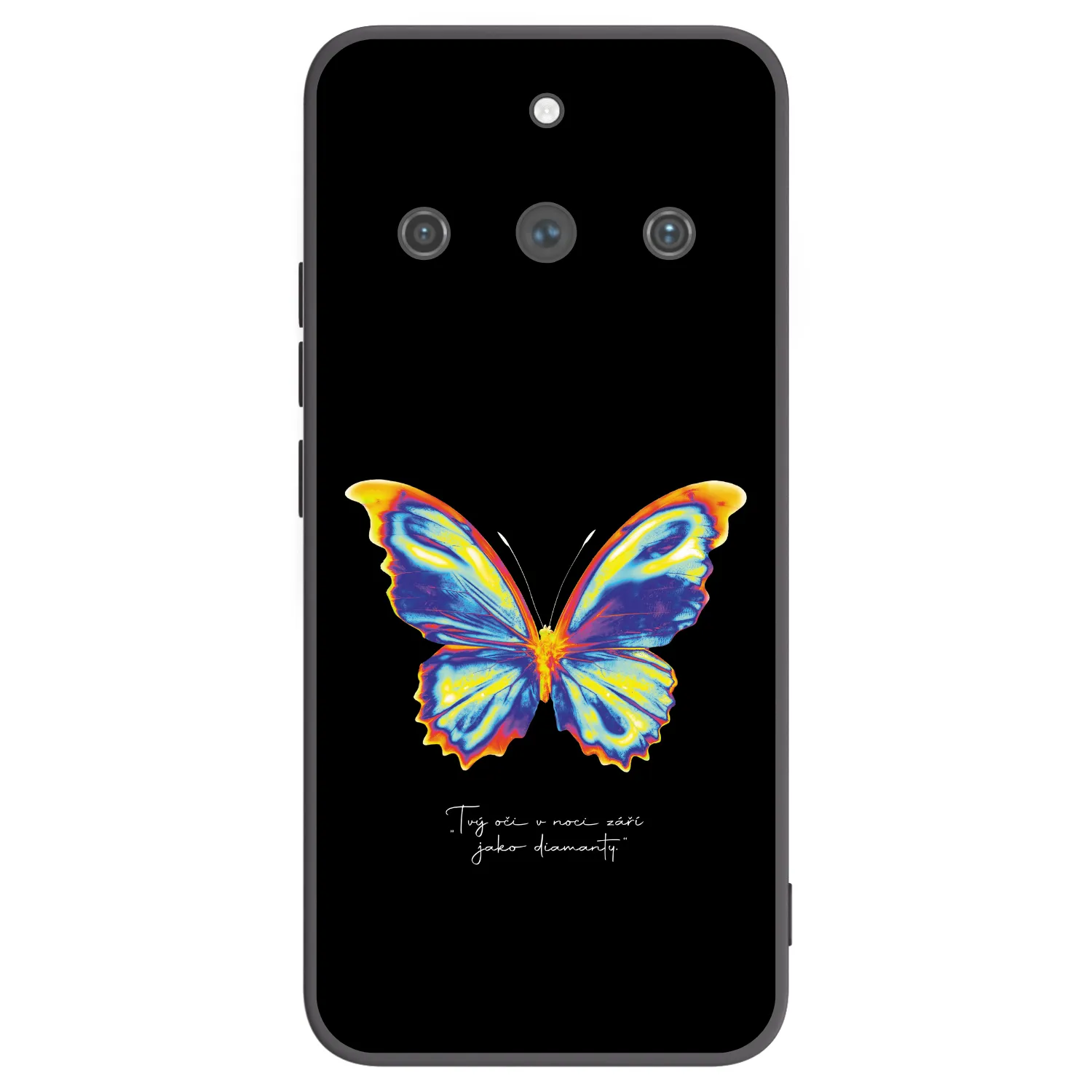 Picasee silikonski črni ovitek za Realme 11 Pro+ - Diamanty Black
