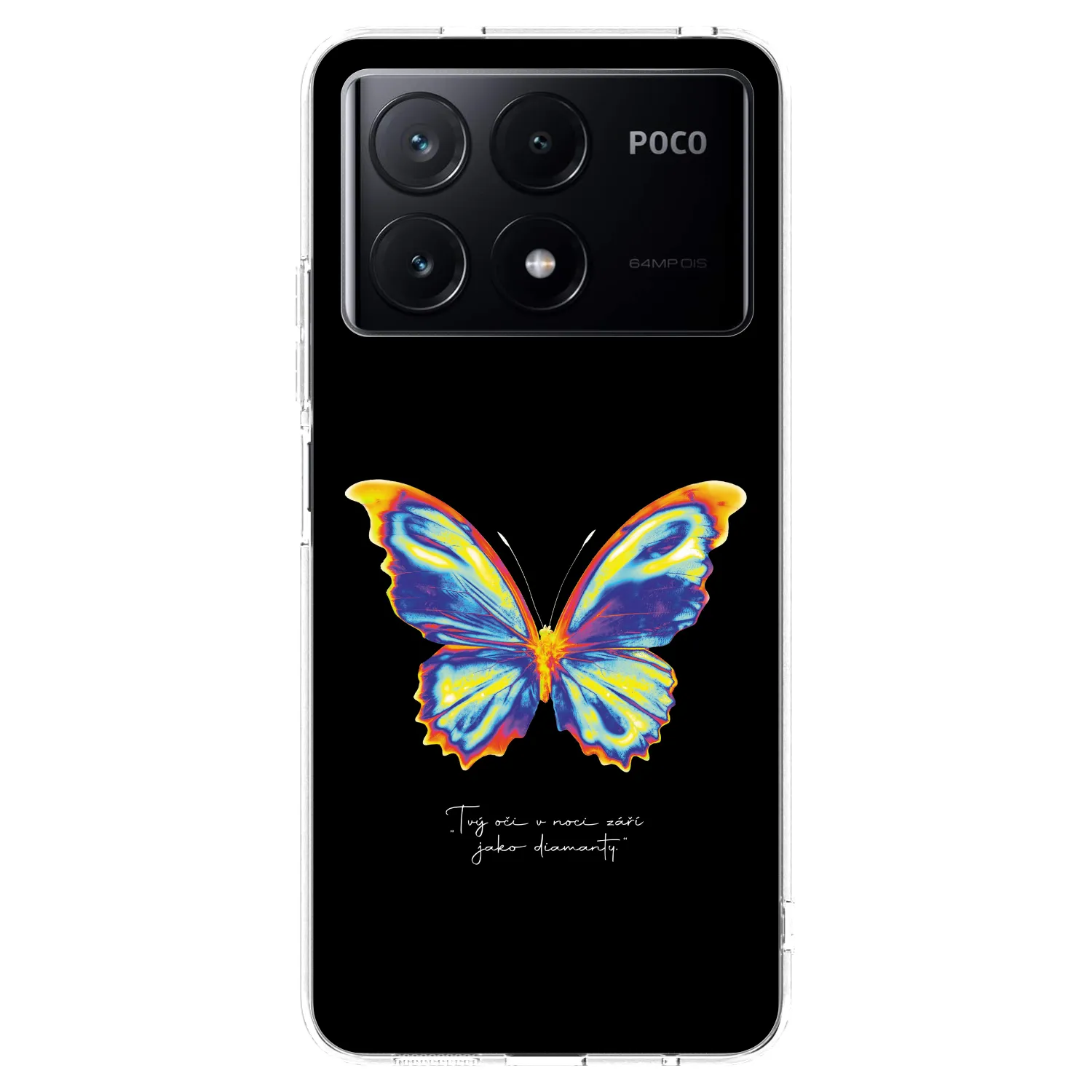 Picasee silikonski prozorni ovitek za Xiaomi Poco X6 Pro - Diamanty Black