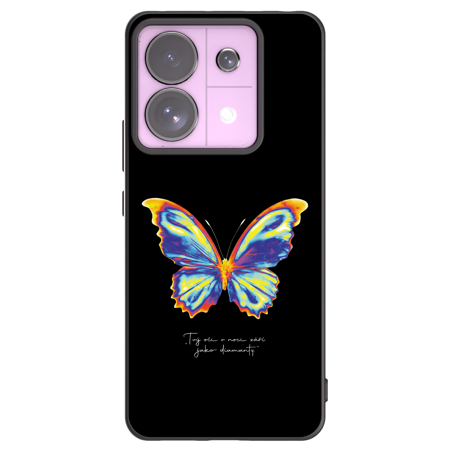 Picasee silikonski črni ovitek za Xiaomi Redmi Note 13 Pro 5G - Diamanty Black