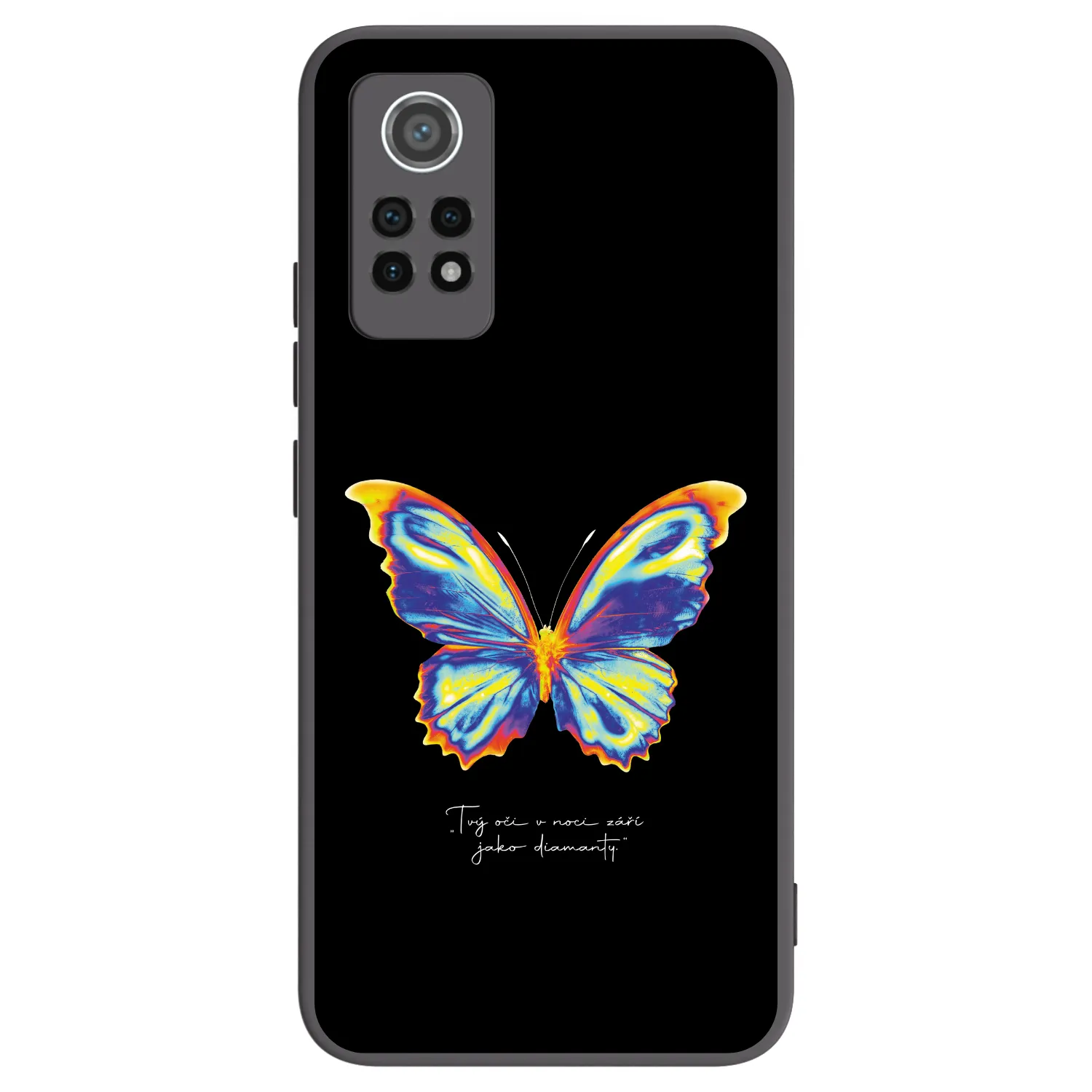 Picasee silikonski črni ovitek za Xiaomi Redmi Note 12 Pro 4G - Diamanty Black