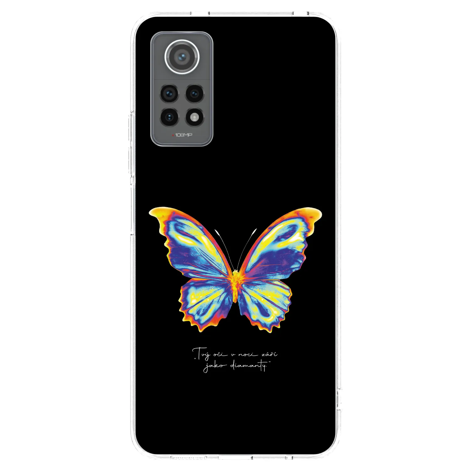 Picasee silikonski prozorni ovitek za Xiaomi Redmi Note 12 Pro 4G - Diamanty Black