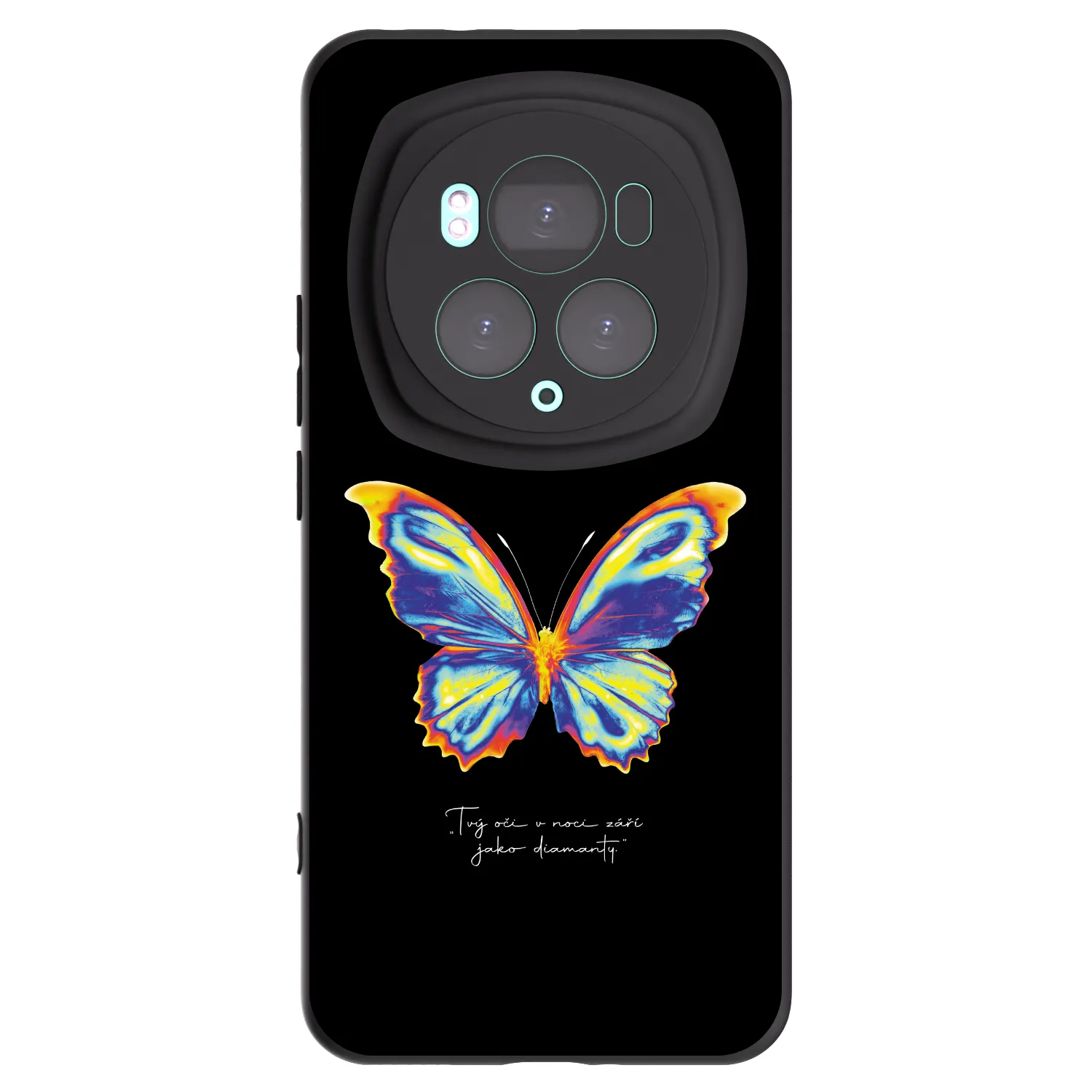 Picasee silikonski črni ovitek za Honor Magic6 Pro - Diamanty Black