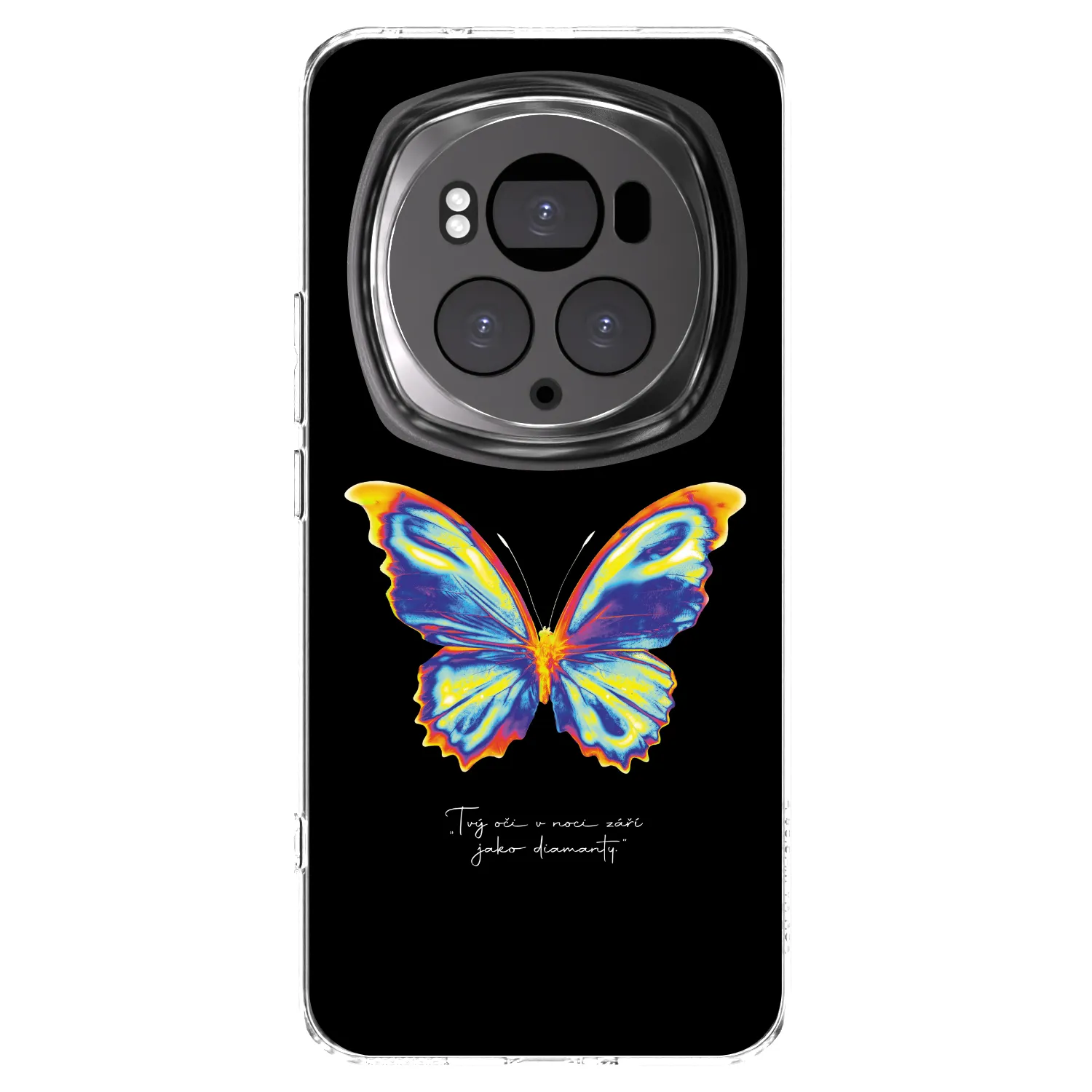 Picasee silikonski prozorni ovitek za Honor Magic6 Pro - Diamanty Black