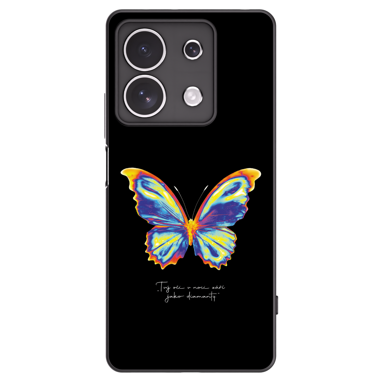 Picasee silikonski črni ovitek za Xiaomi Redmi Note 13 4G - Diamanty Black