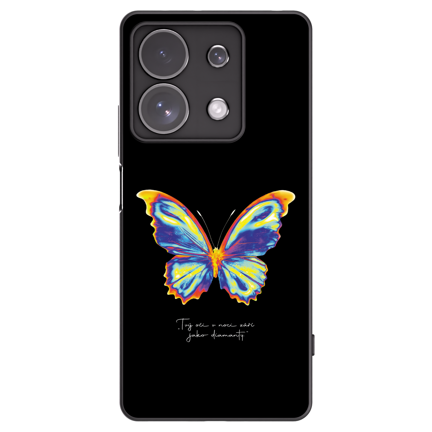 Picasee silikonski črni ovitek za Xiaomi Redmi Note 13 Pro 4G - Diamanty Black