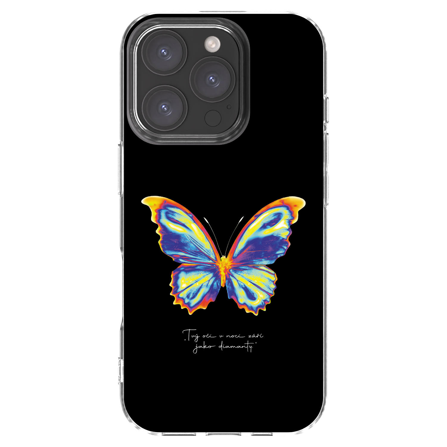 Picasee silikonski prozorni ovitek za Apple iPhone 16 Pro - Diamanty Black