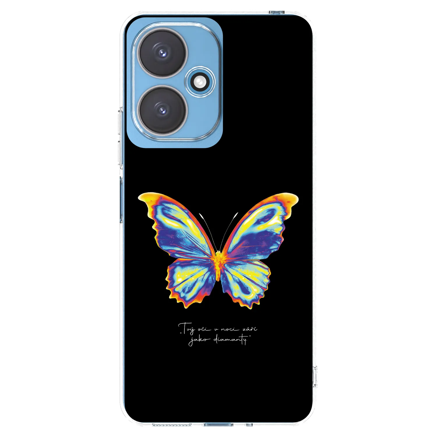 Picasee silikonski prozorni ovitek za Xiaomi Redmi 13C 5G - Diamanty Black