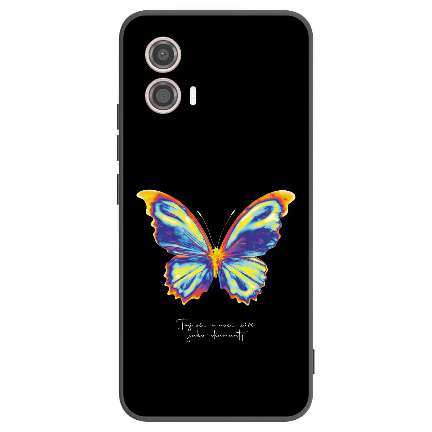 Picasee silikonski črni ovitek za Motorola Moto G53 5G - Diamanty Black