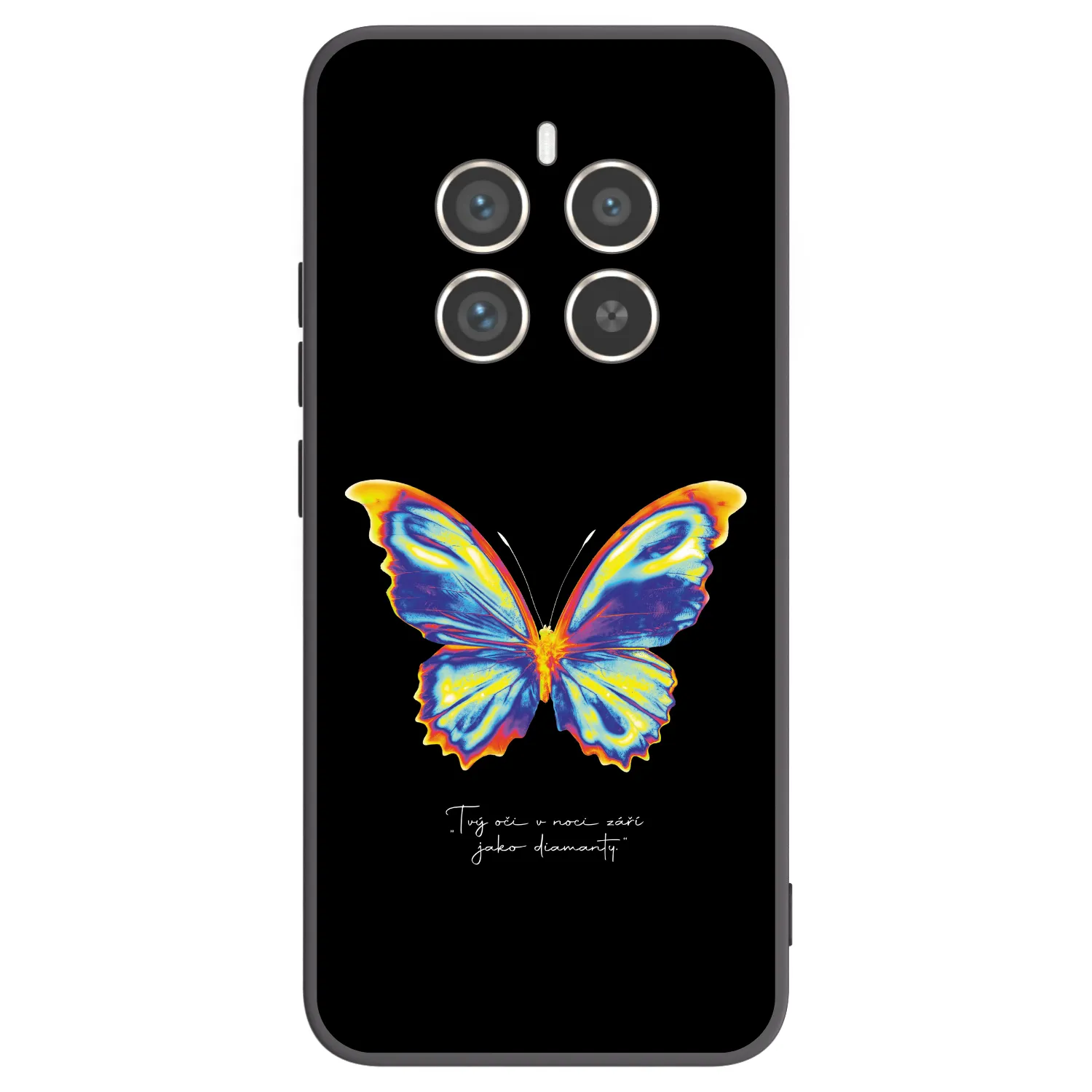 Picasee silikonski črni ovitek za Realme 12 Pro 5G - Diamanty Black
