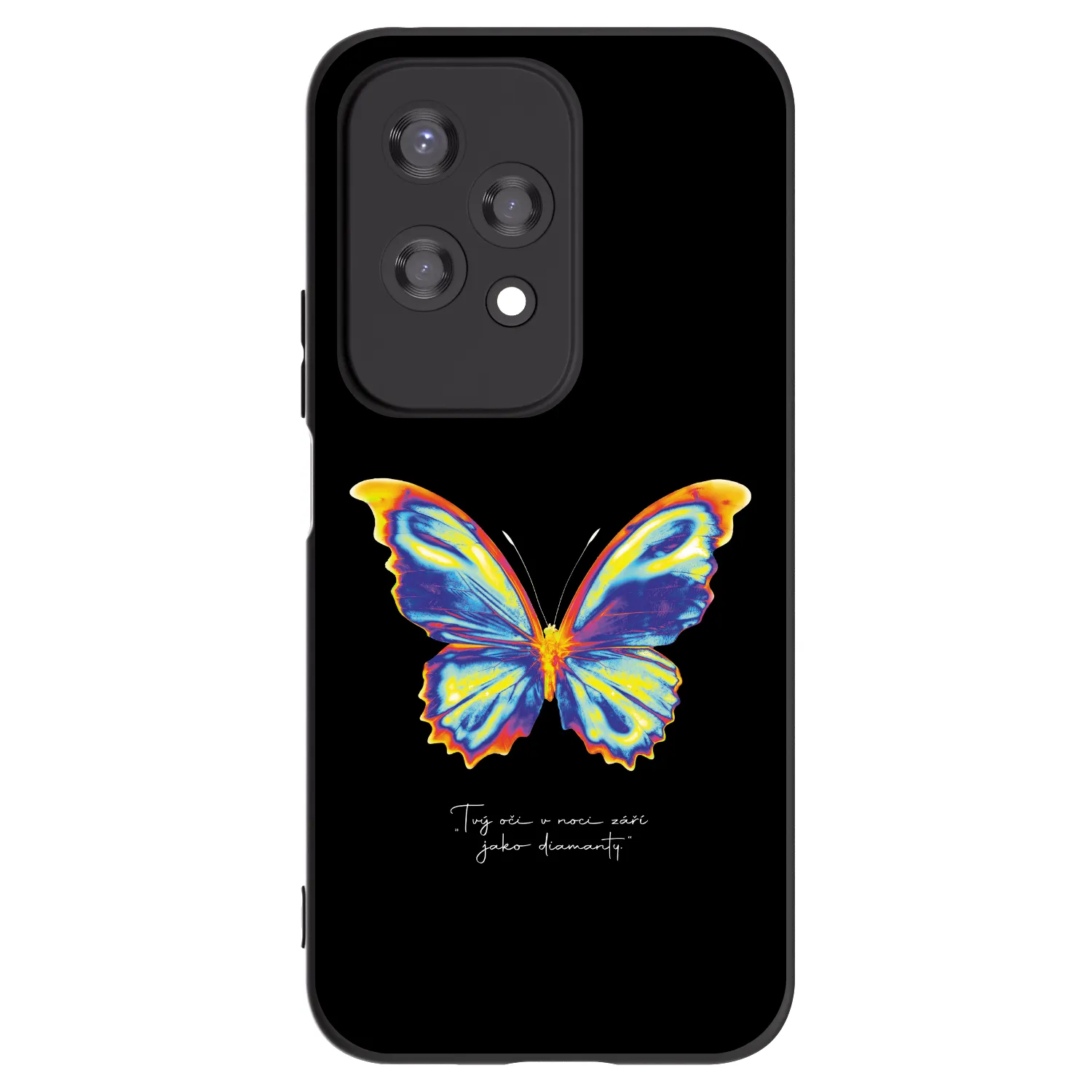 Picasee silikonski črni ovitek za Honor 200 Lite - Diamanty Black