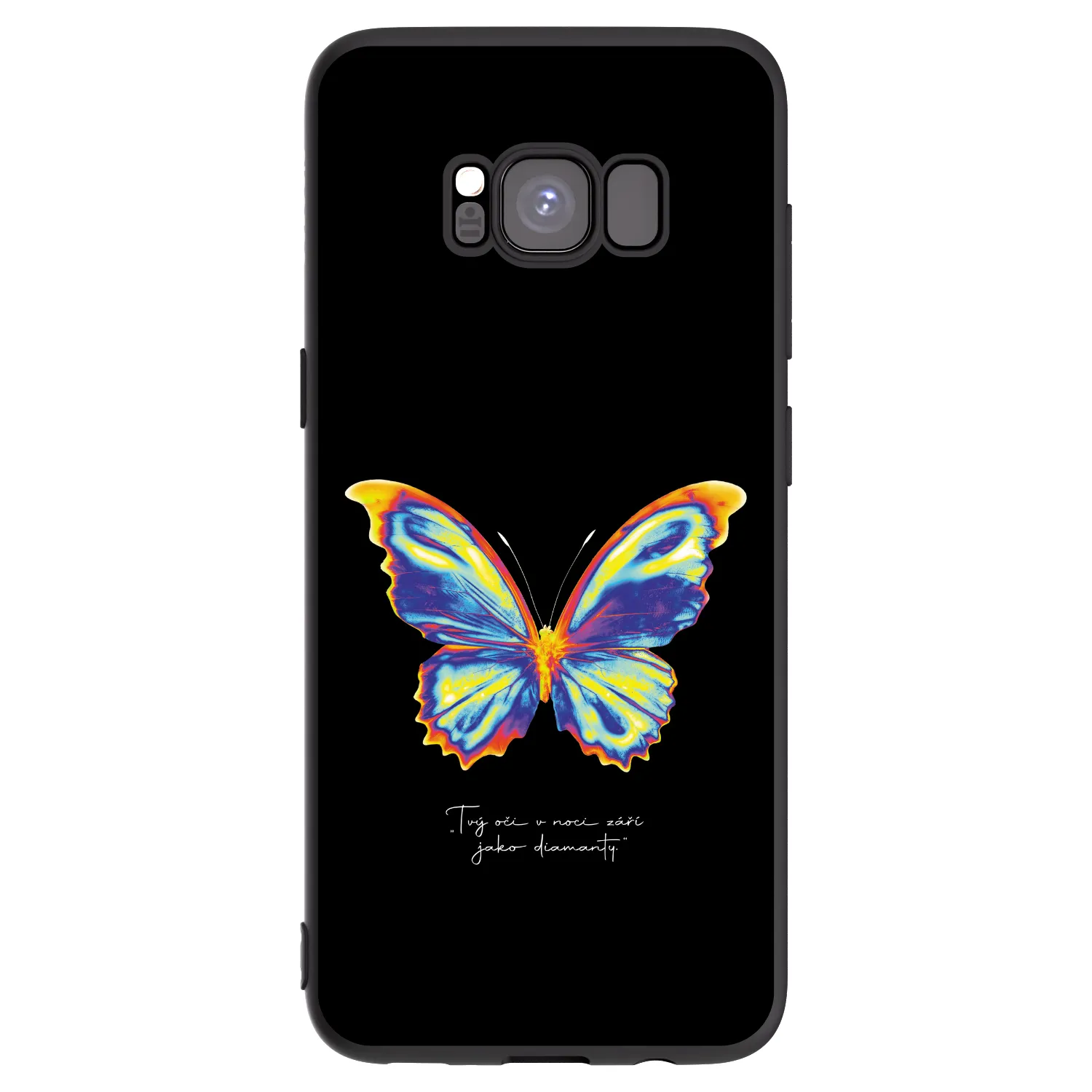 Picasee silikonski črni ovitek za Samsung Galaxy S8 G950F - Diamanty Black