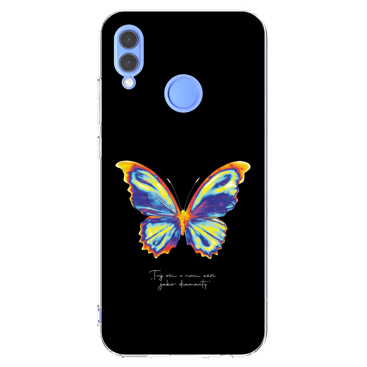 Picasee silikonski prozorni ovitek za Honor 10 Lite - Diamanty Black