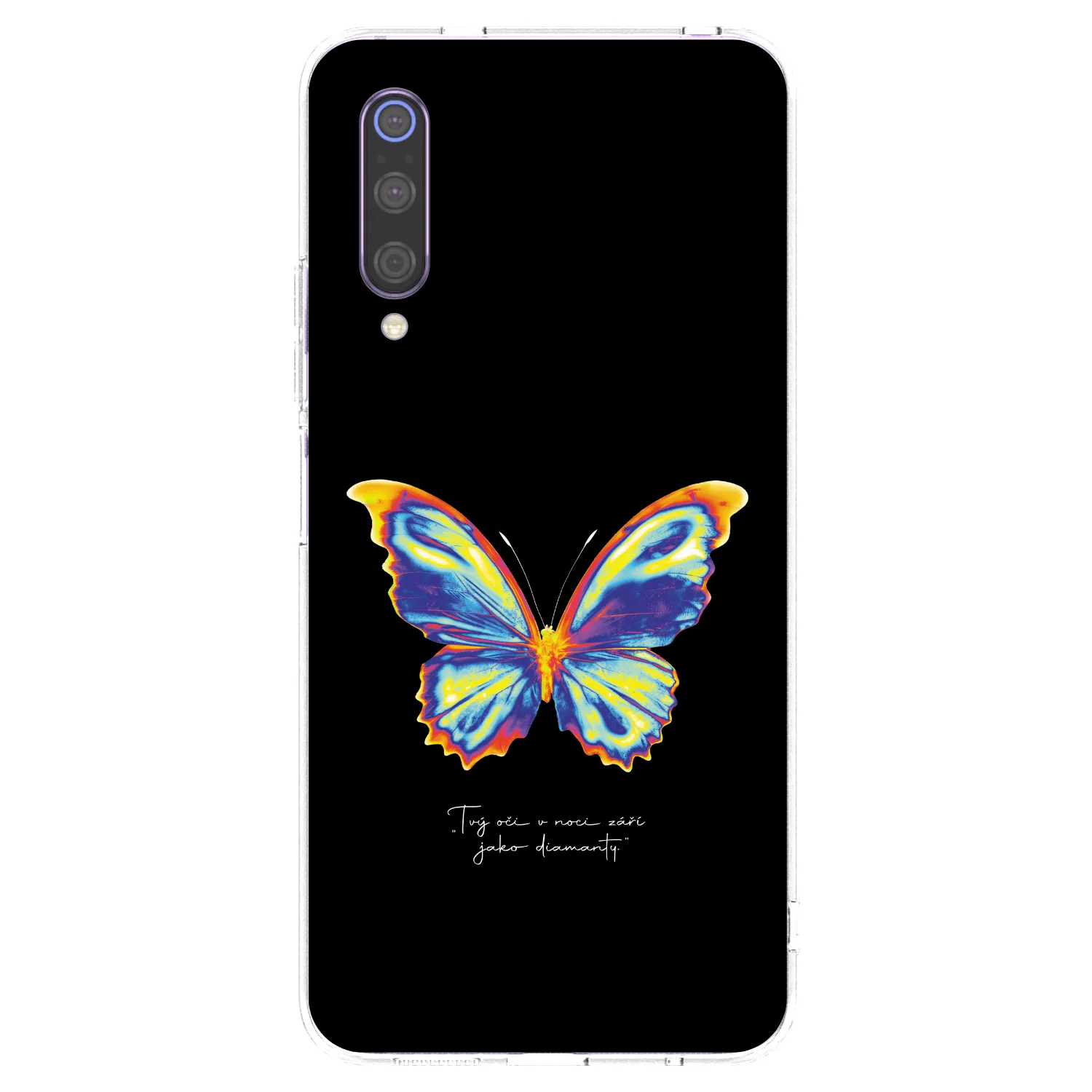 Picasee silikonski prozorni ovitek za Xiaomi Mi 9 - Diamanty Black