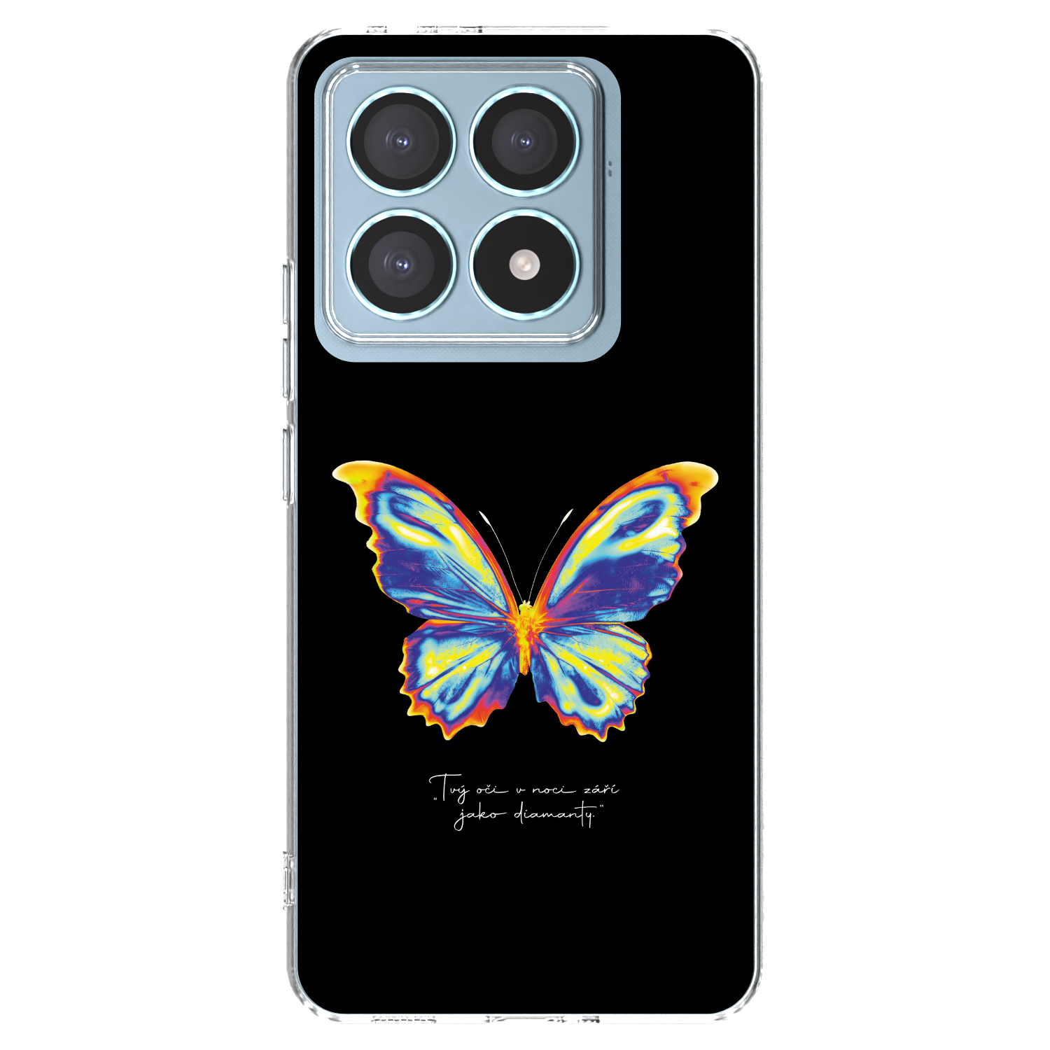Picasee silikonski prozorni ovitek za Xiaomi 14T Pro - Diamanty Black