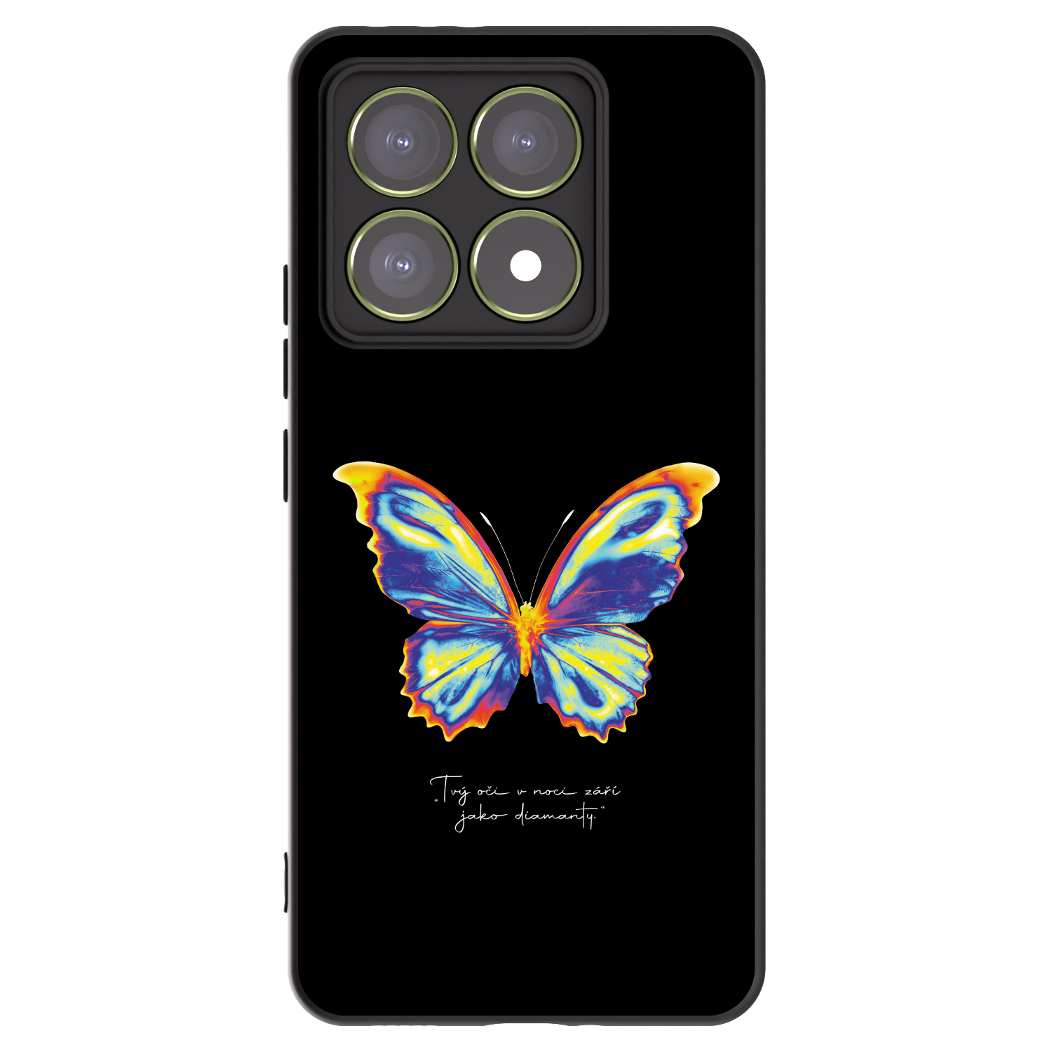 Picasee silikonski črni ovitek za Xiaomi 14T - Diamanty Black